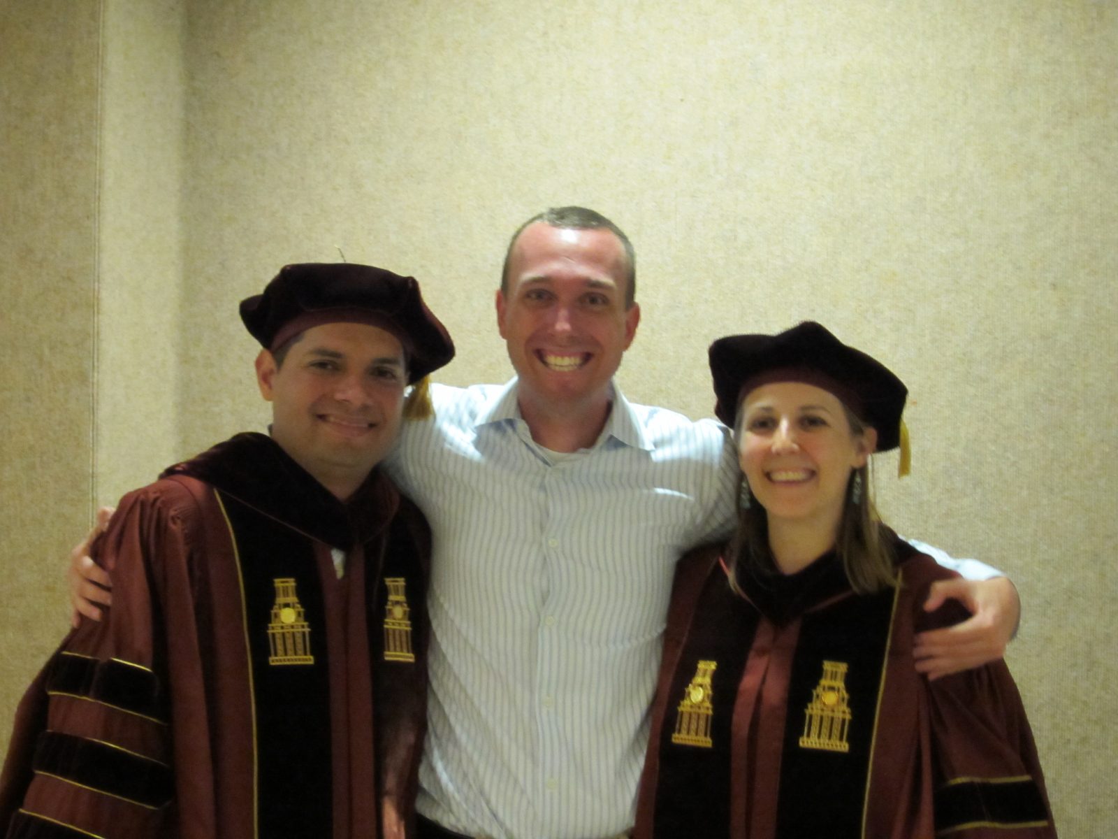 Alejandro, Jeremiah, and Catherine.  These two kept me sane many, many days at the lab.  And...