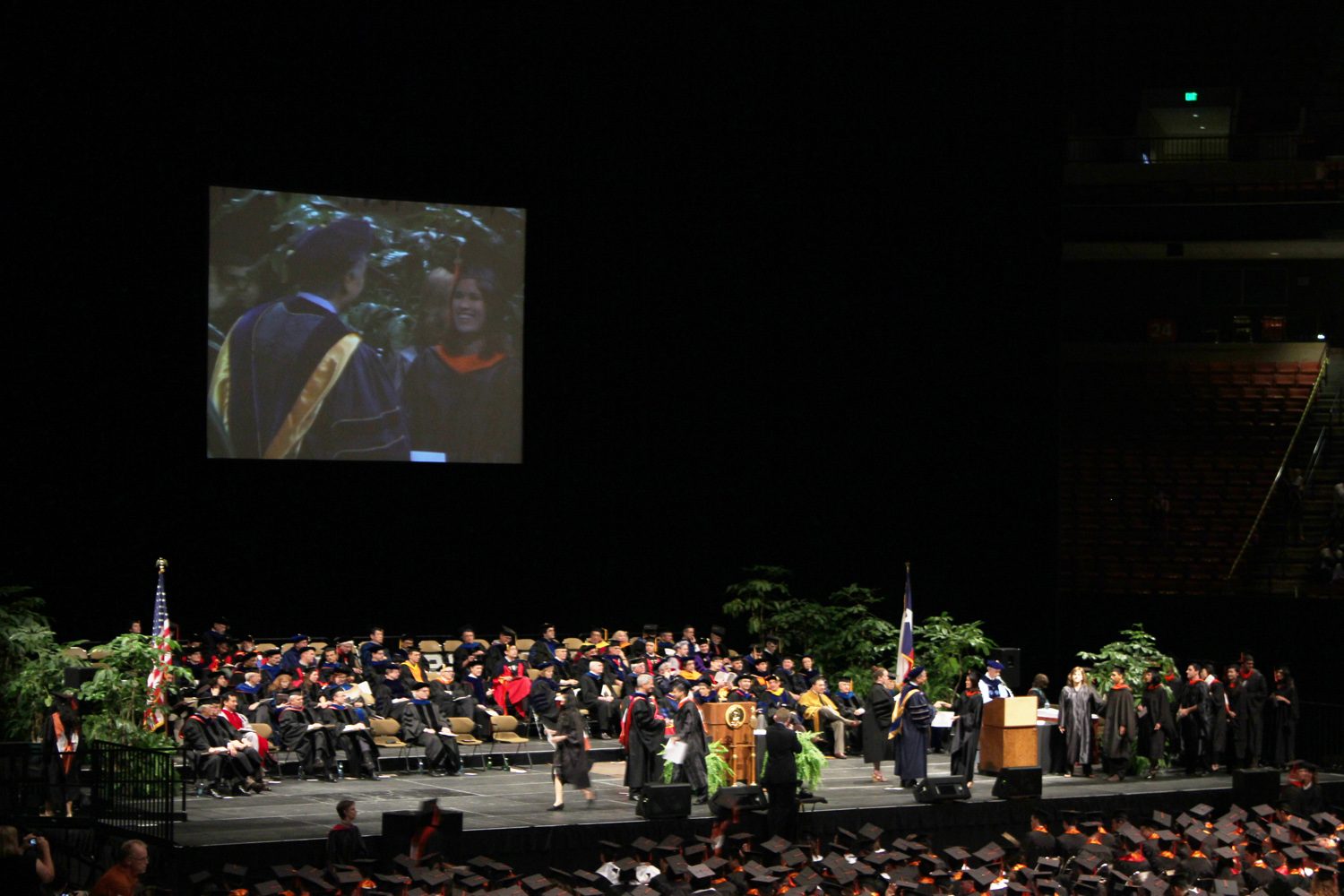 Analissa (MS 2011, in transportation) on the big screen.