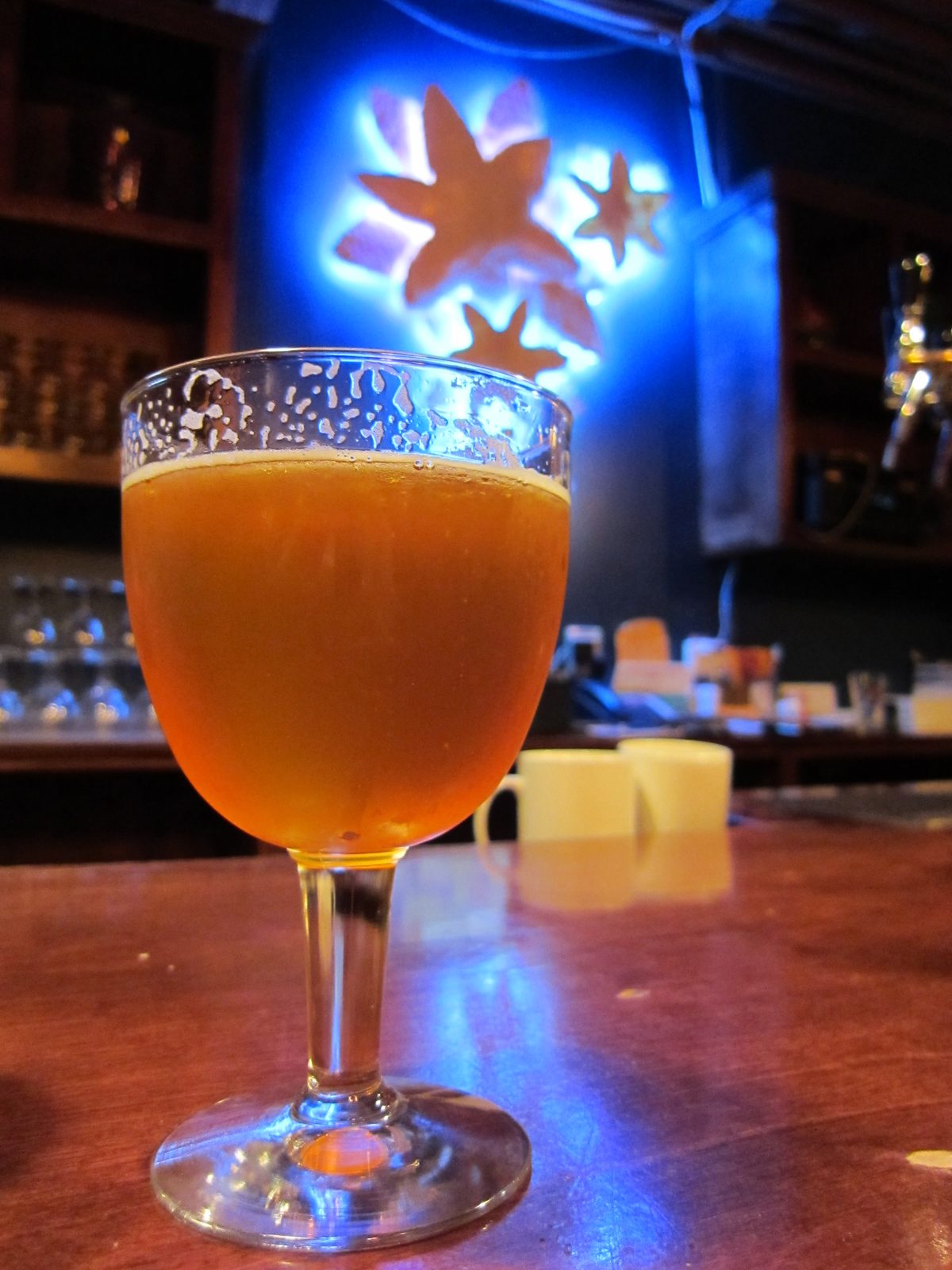 A beer from Brugge Brasserie in Broad Ripple, Indiana.  Named Tripel de Ripple.  Very enjoyable,...