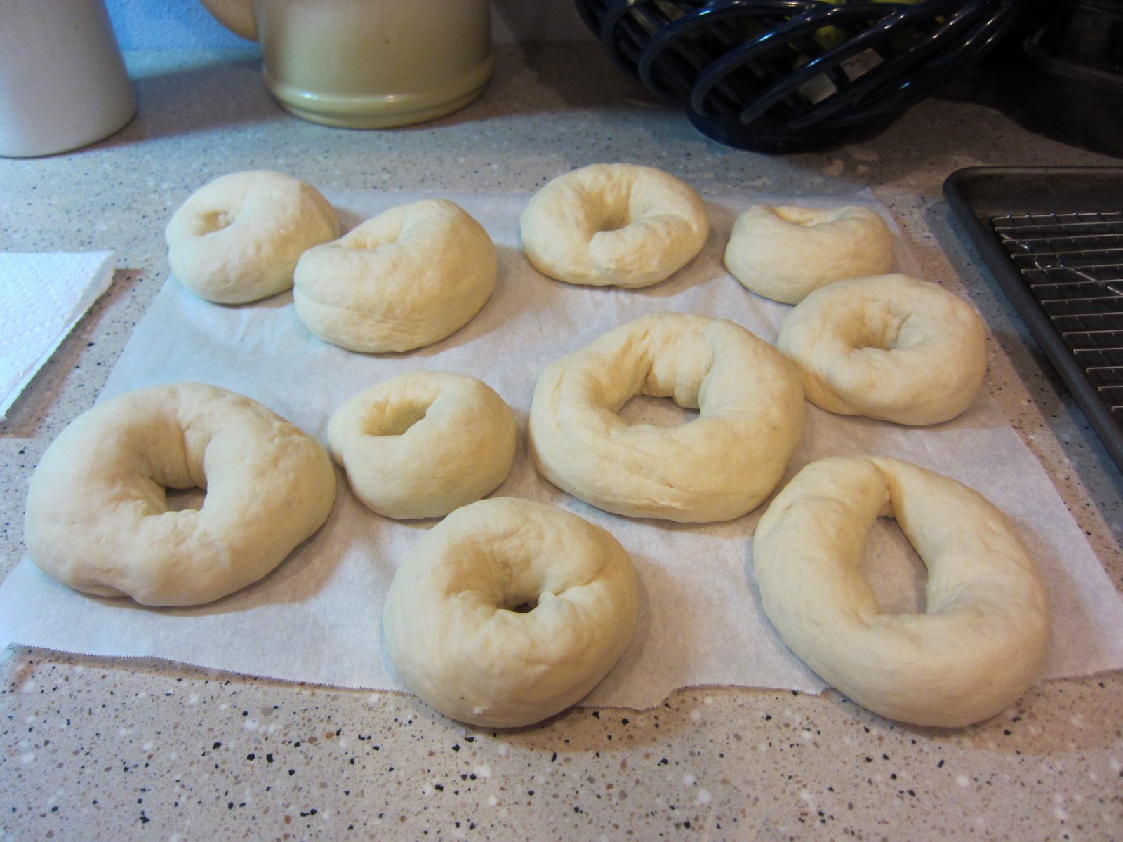 One quiet Saturday evening, Jay and I decided to make bagels (following this recipe:...