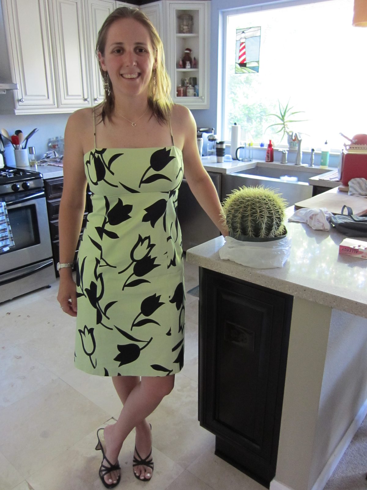 Going out to a girls' night at Brown Bar in Austin, where specialty martinis were $5.  Also...