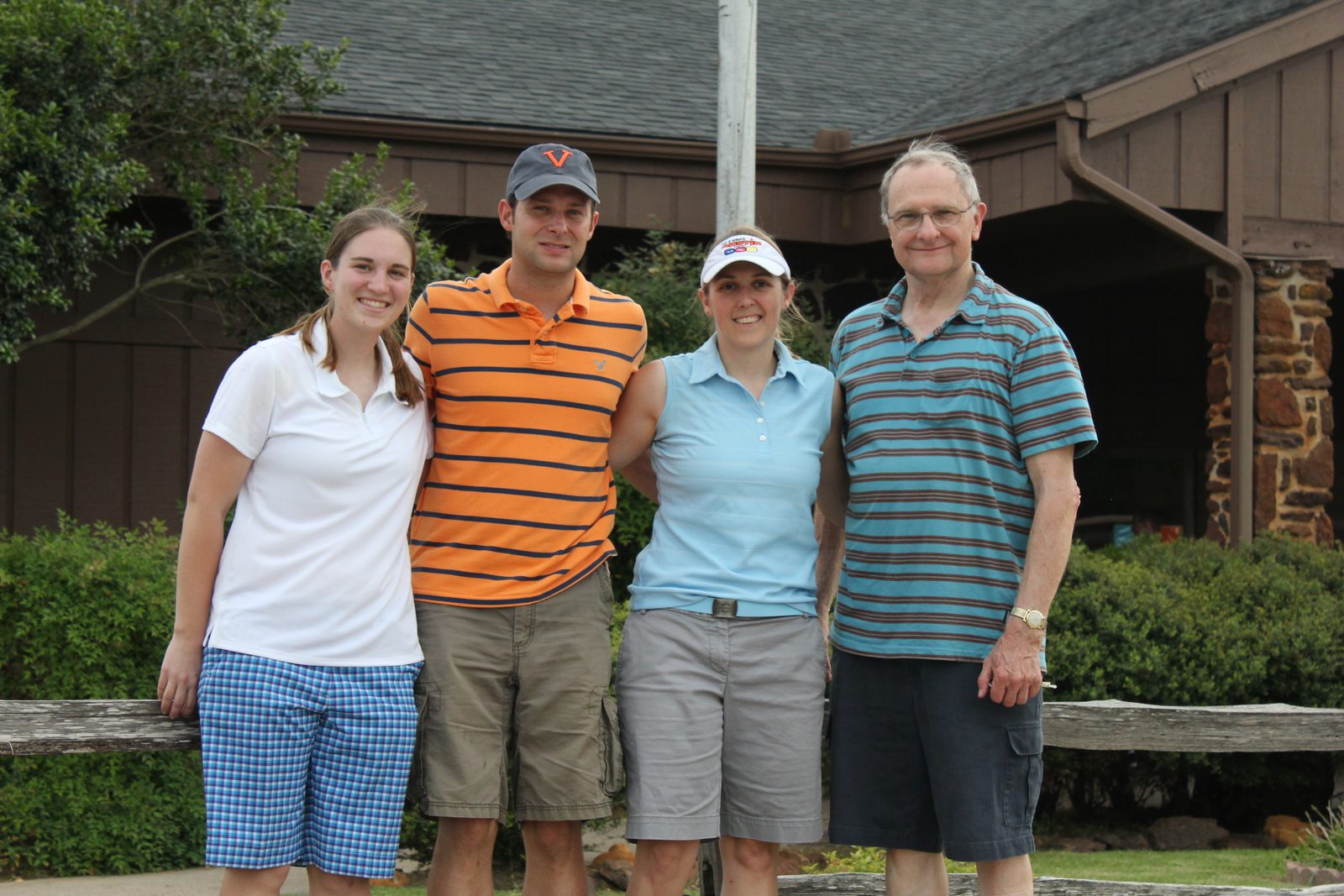 Kerry Kreitman, Eric Gianinni (UVa ... 2002, I believe), me, and Dr. Jirsa after the FSEL golf...