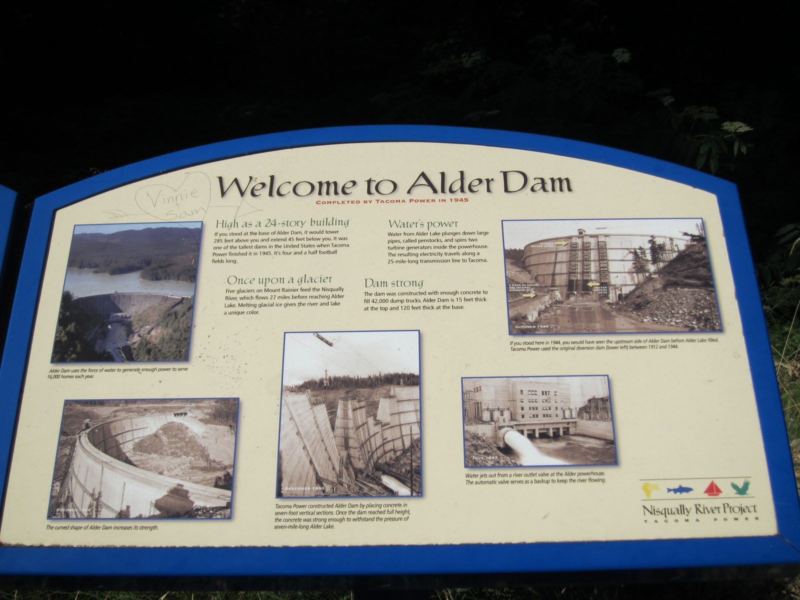 And more information, about the dam.  What dam is that, you ask?