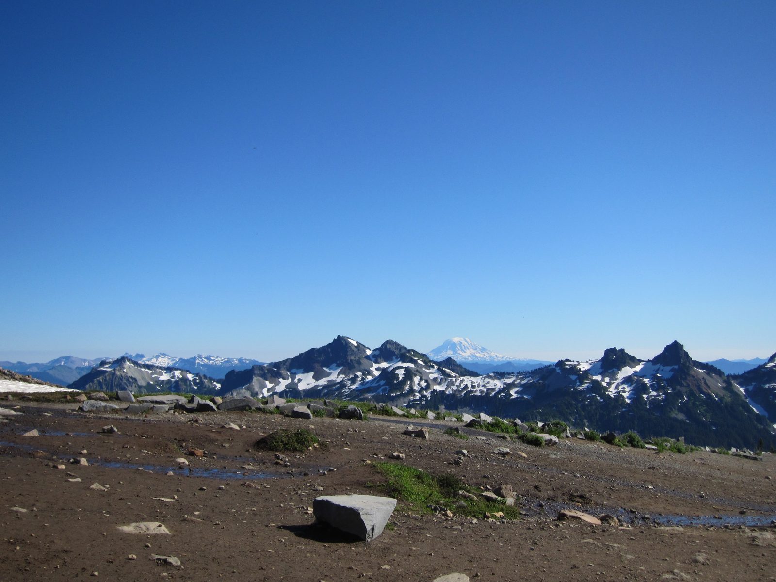 Glacier Point, the nearby ridge, and Mt. Adams.