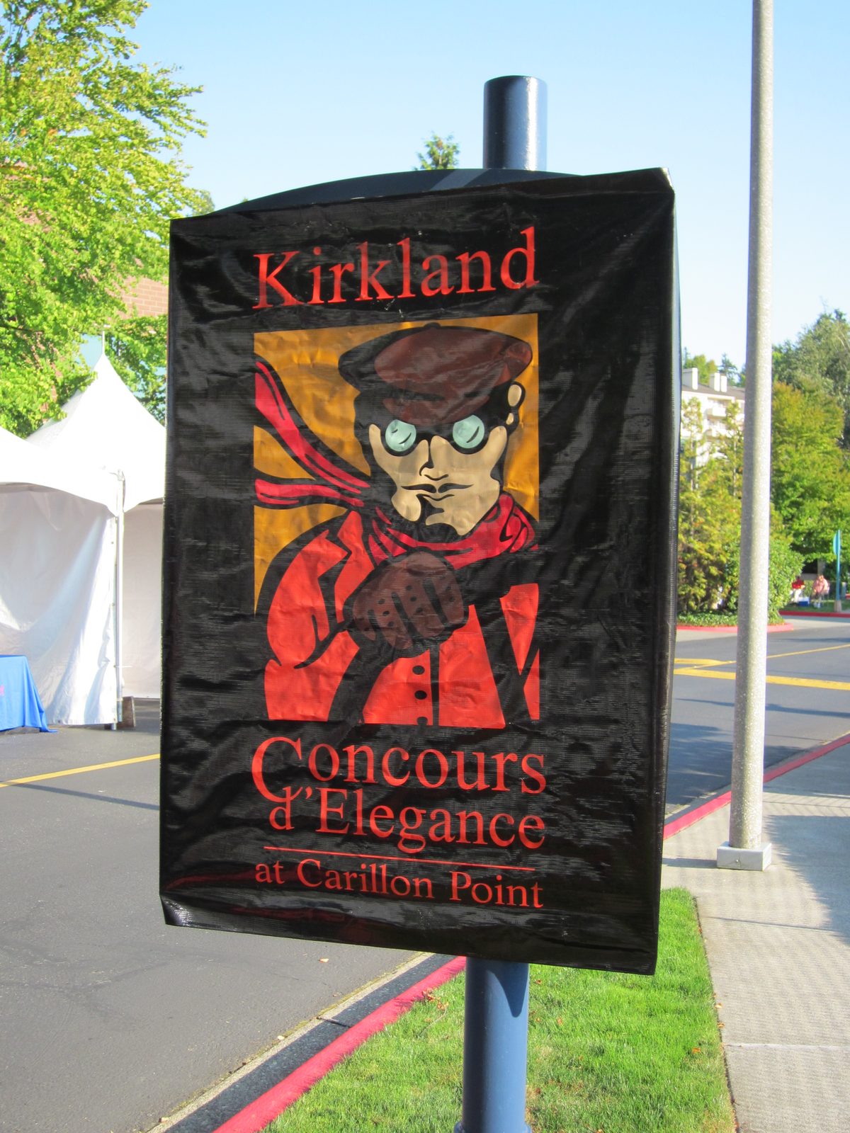 The car was in town for the Kirkland Concours d'Elegance, which apparently happened while we...