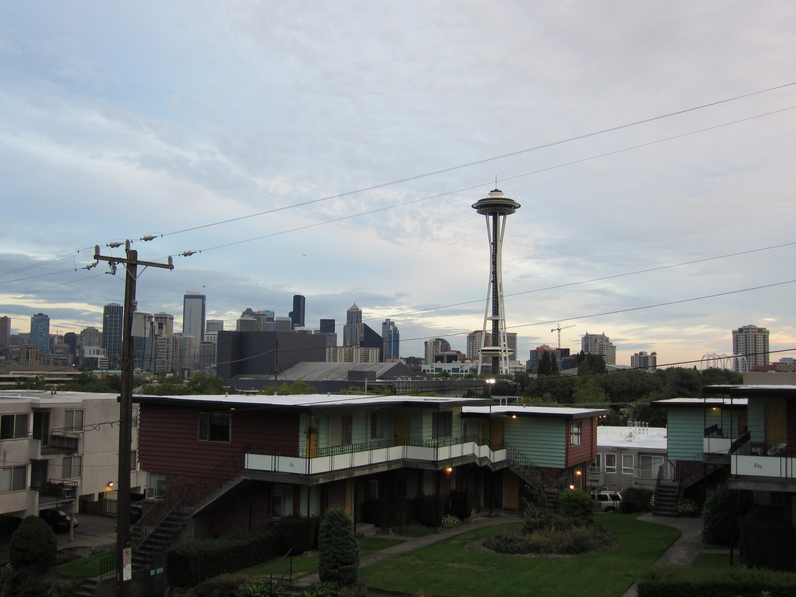 Looking towards downtown from Eleanor's apartment.  Bizarrely, when I visited last fall, I...