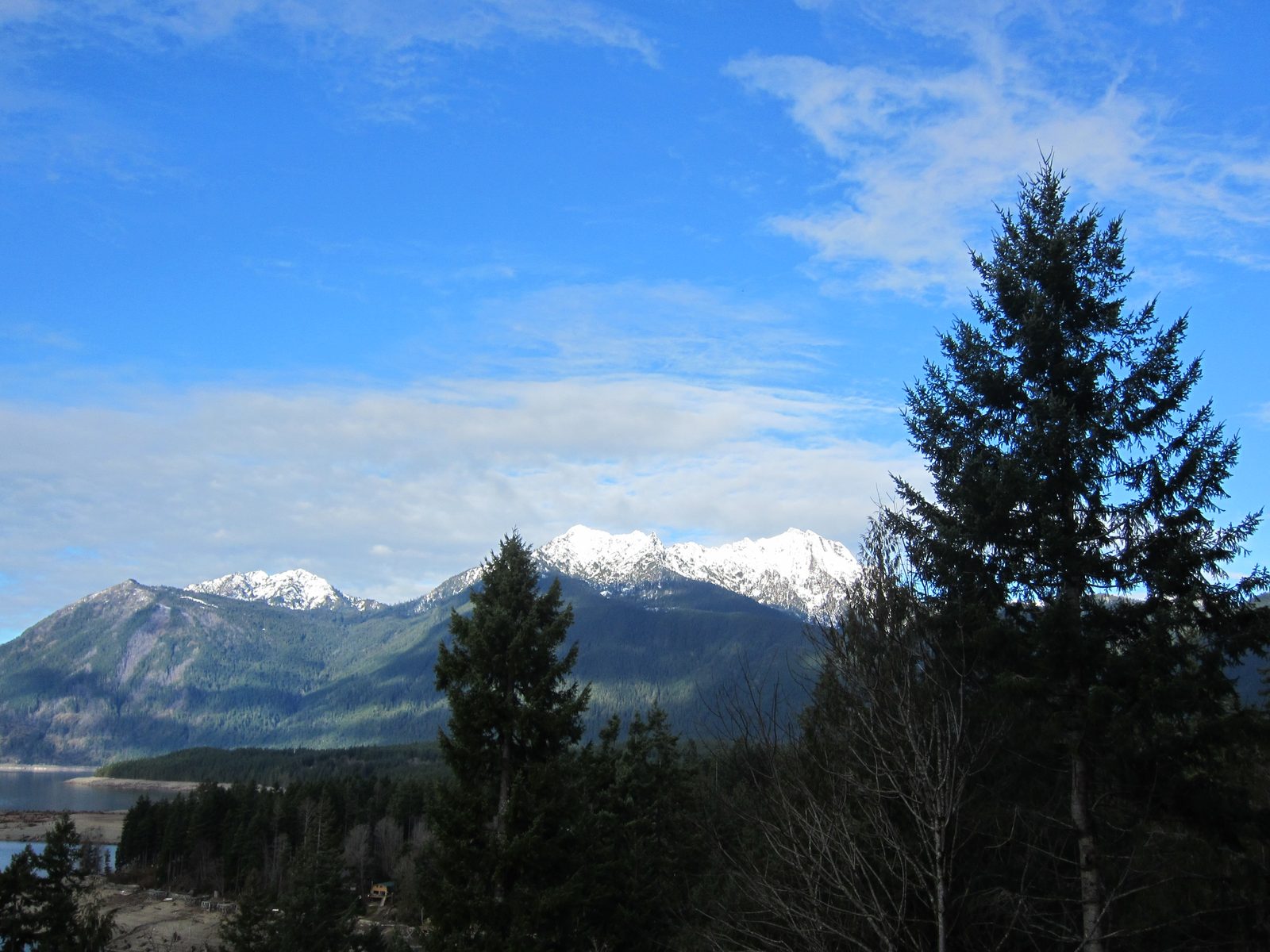 We stopped a few times on the road from Hoodsport, WA to the trailhead to take pictures of the...