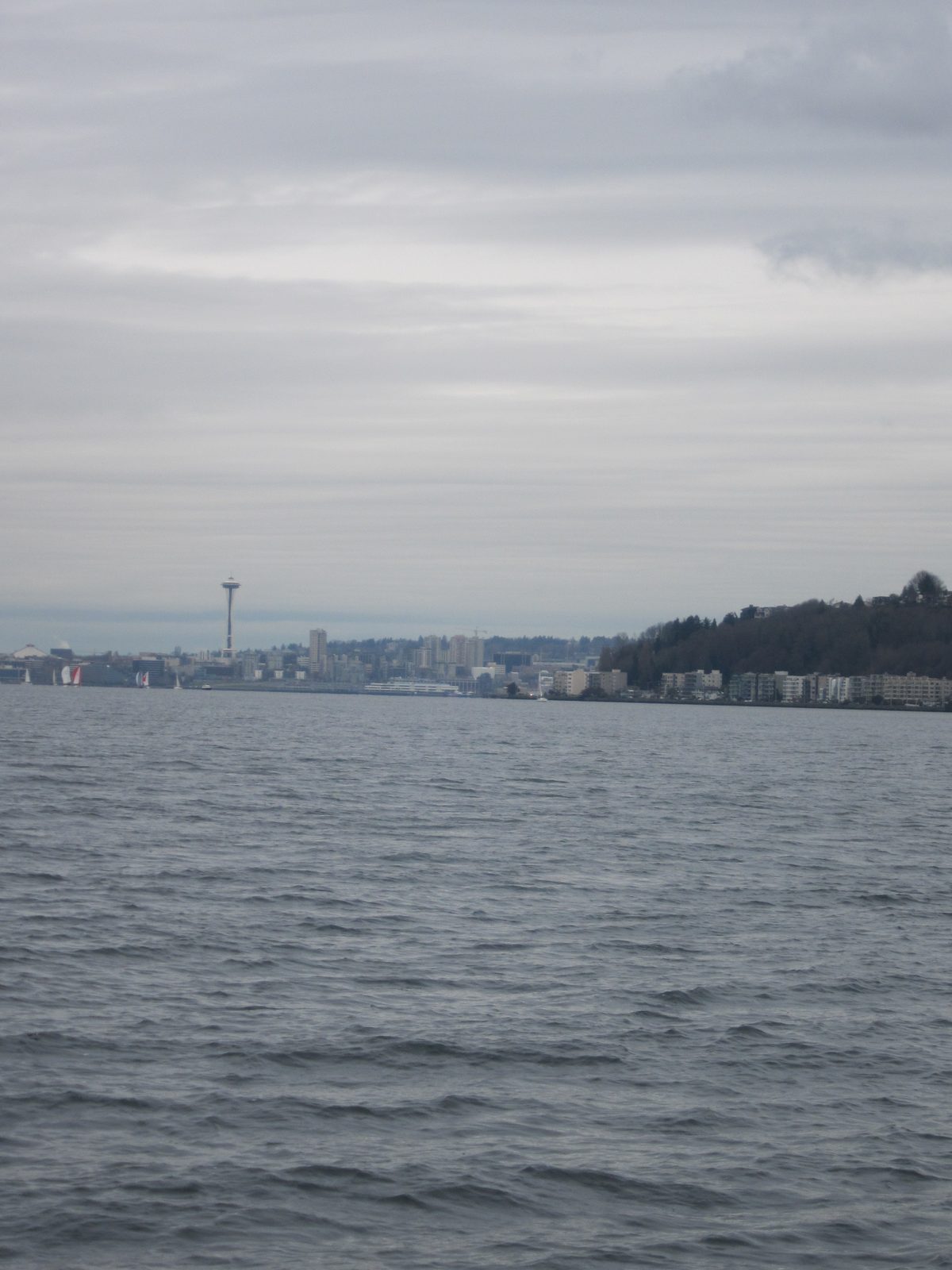 Coming around the point towards Seattle.