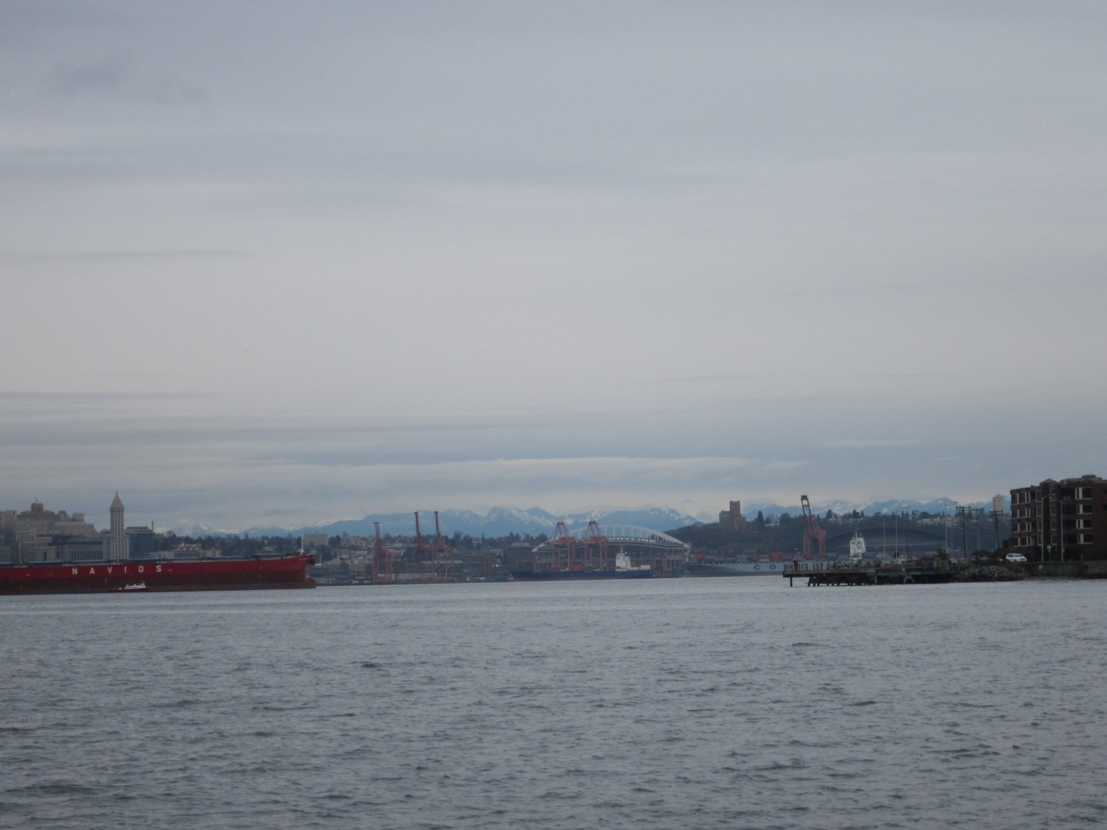 Stadium district, with the Cascades in the background.