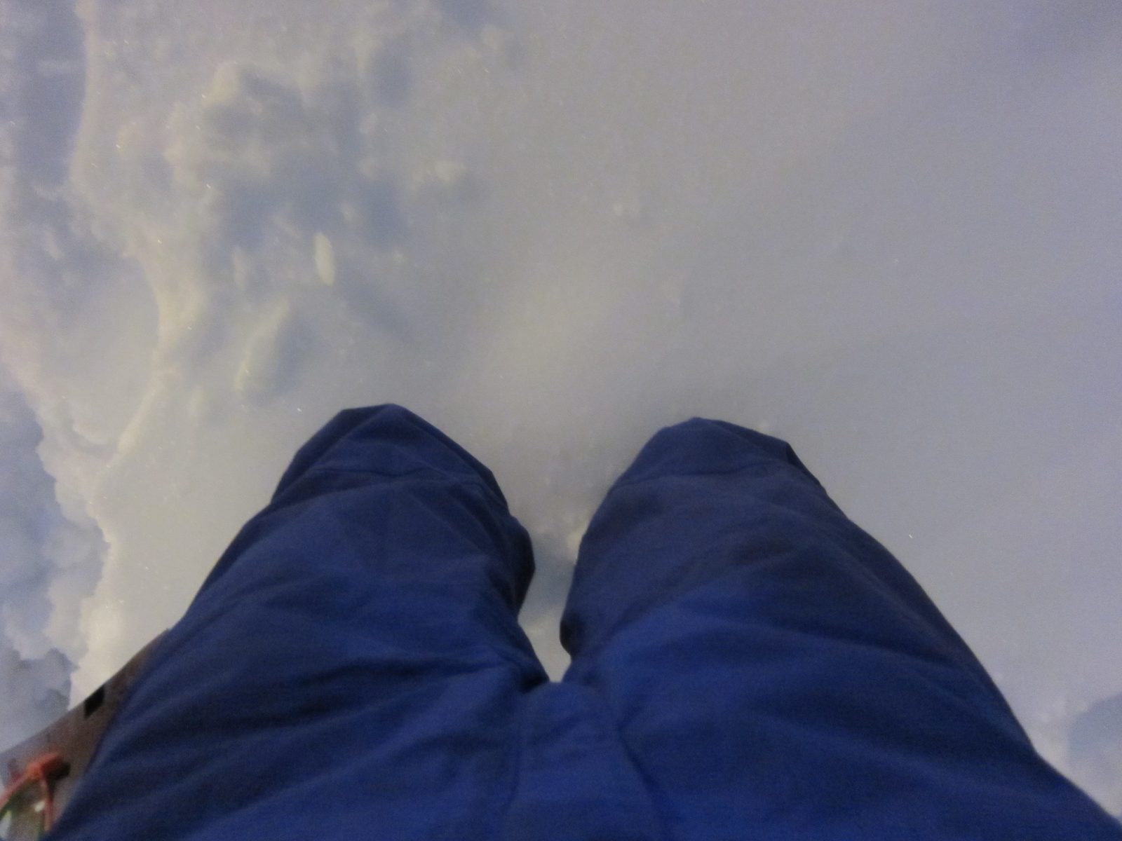 At the apartment, the snow came up to more like my knees.  Someone in the complex measured it at 18".