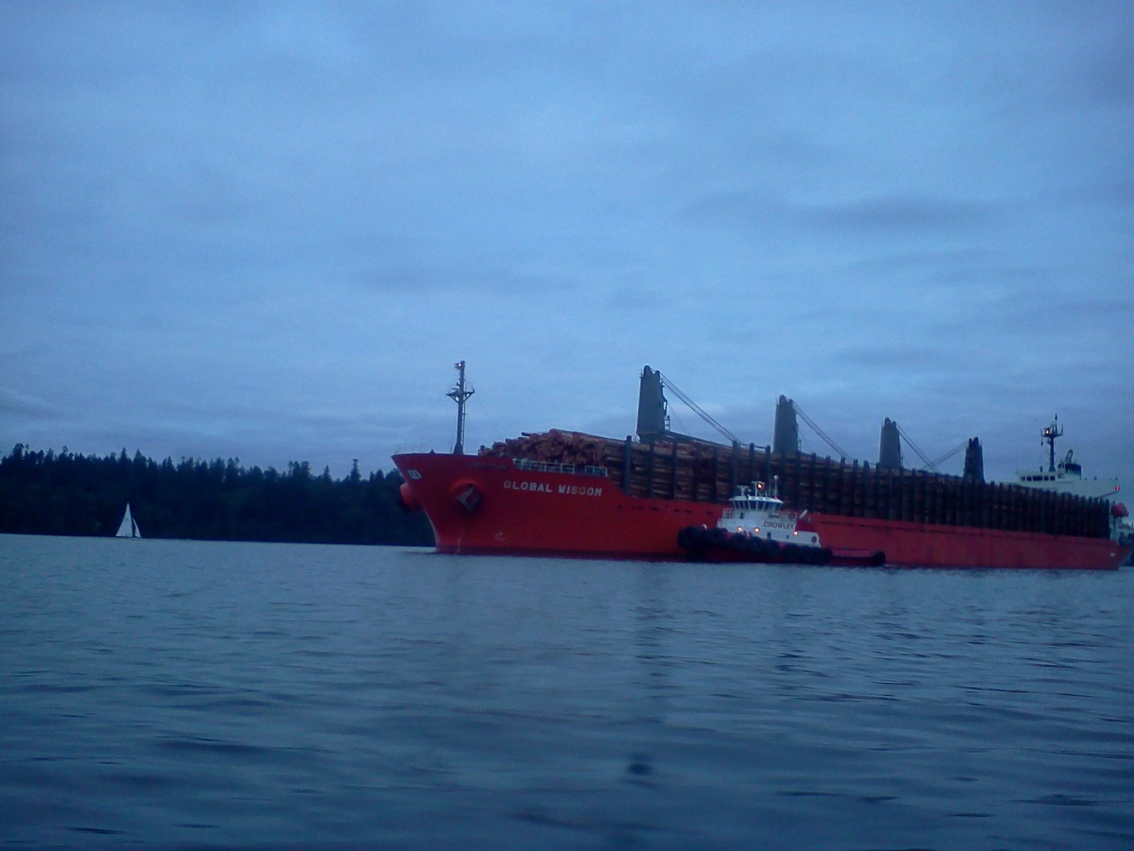 A couple weeks back, as we sailed in from a night of Star races, the Global Wisdom was making...