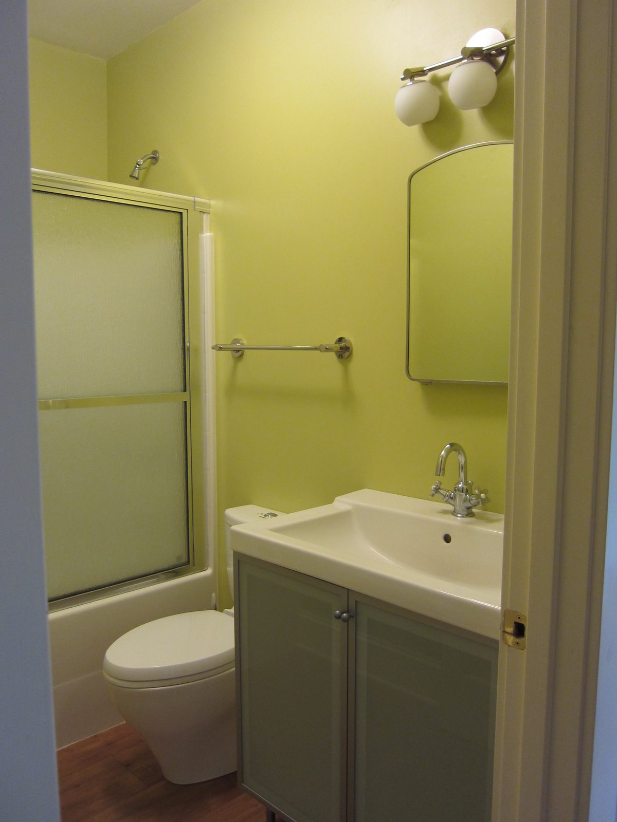 Bathroom.  Kind of small, but it'll do ok.