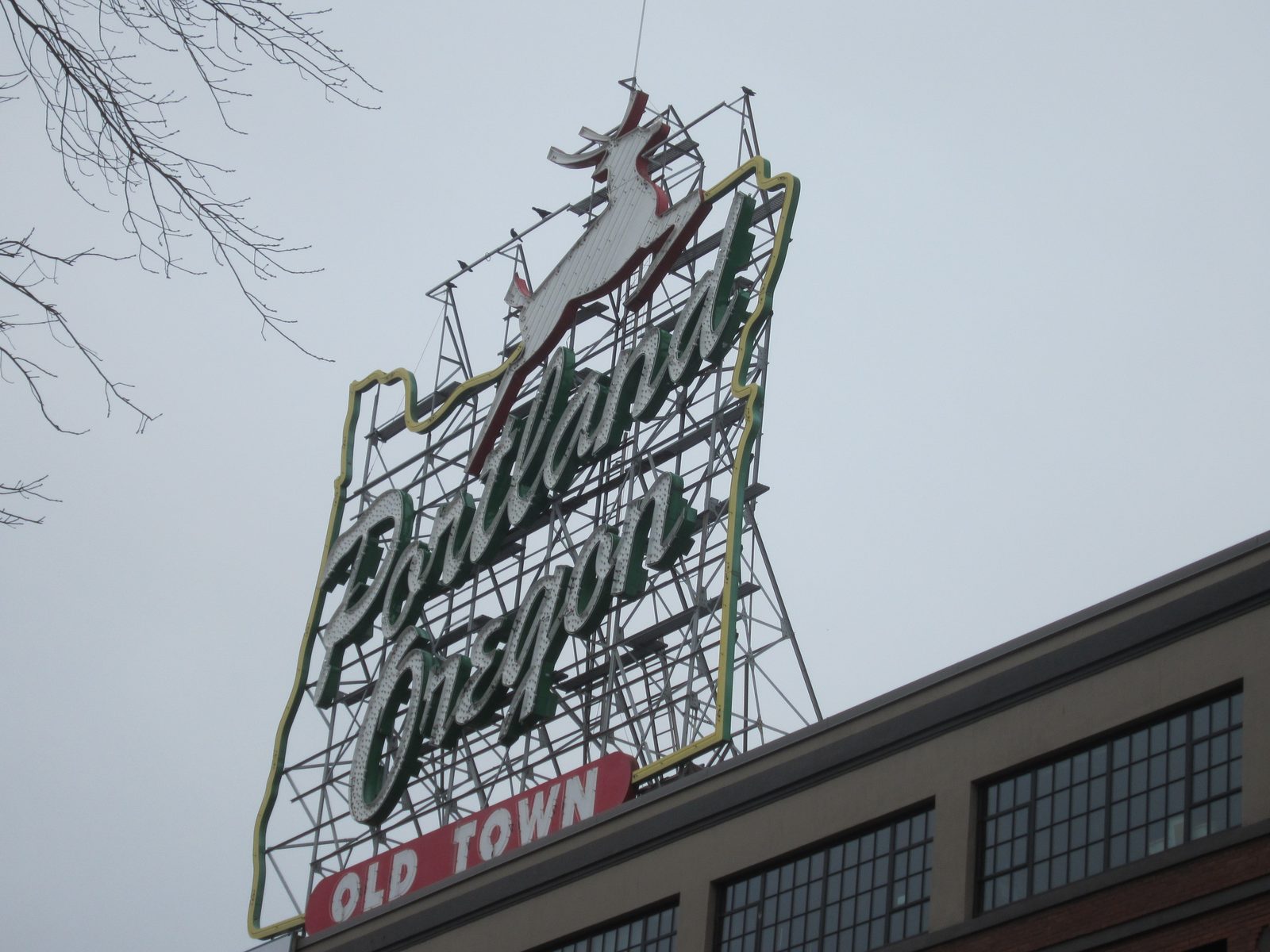 The Portland, Oregon sign!