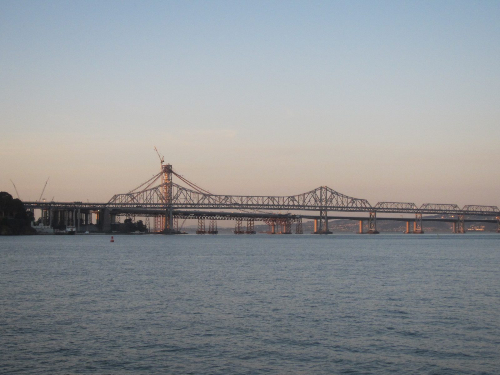 Unfortunately, the old span of the east bridge kind of blocks the new bridge.  I'm surprised to...