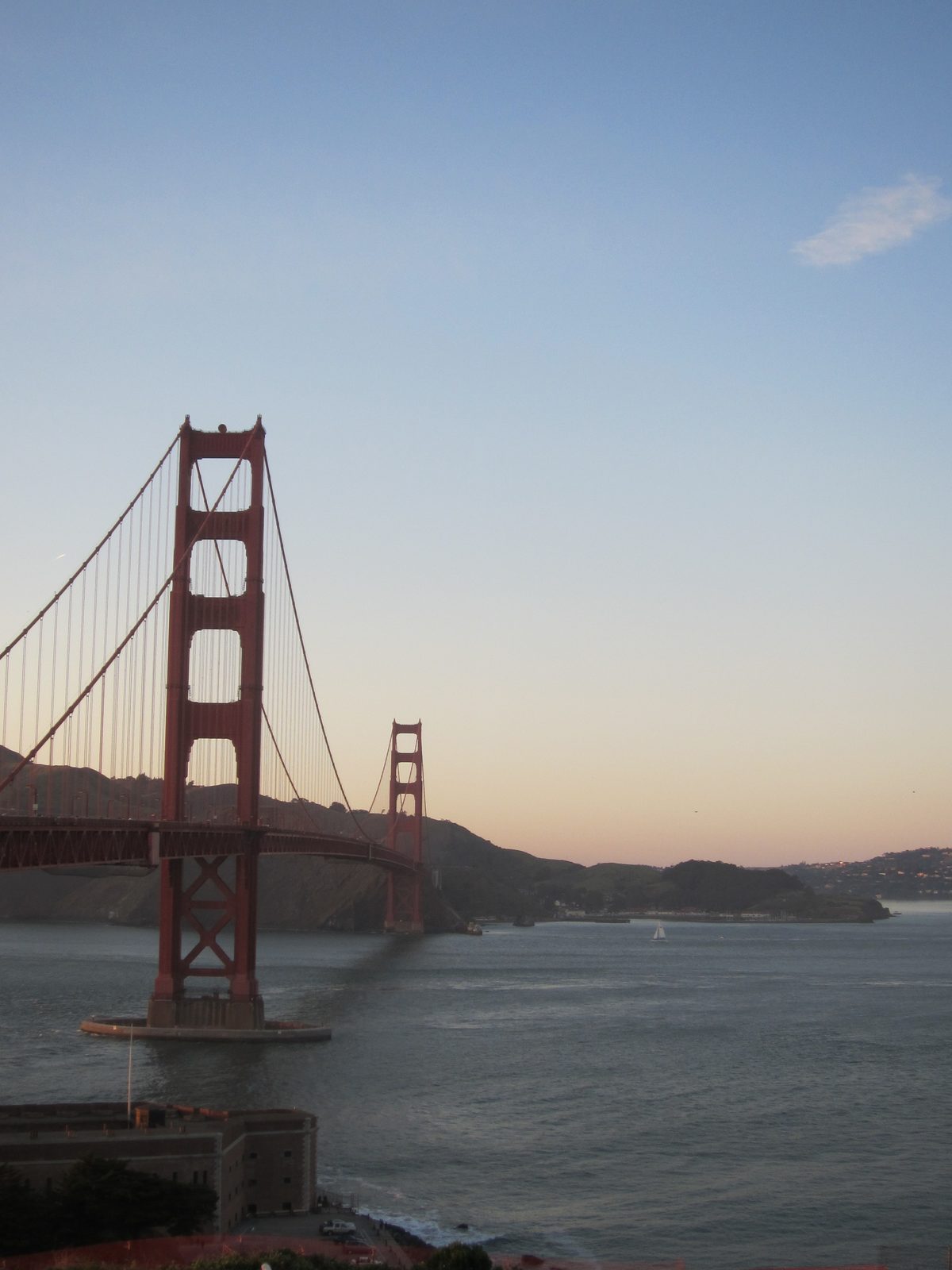 My hope had been to run across the Golden Gate Bridge on this trip.  My health kept that from...