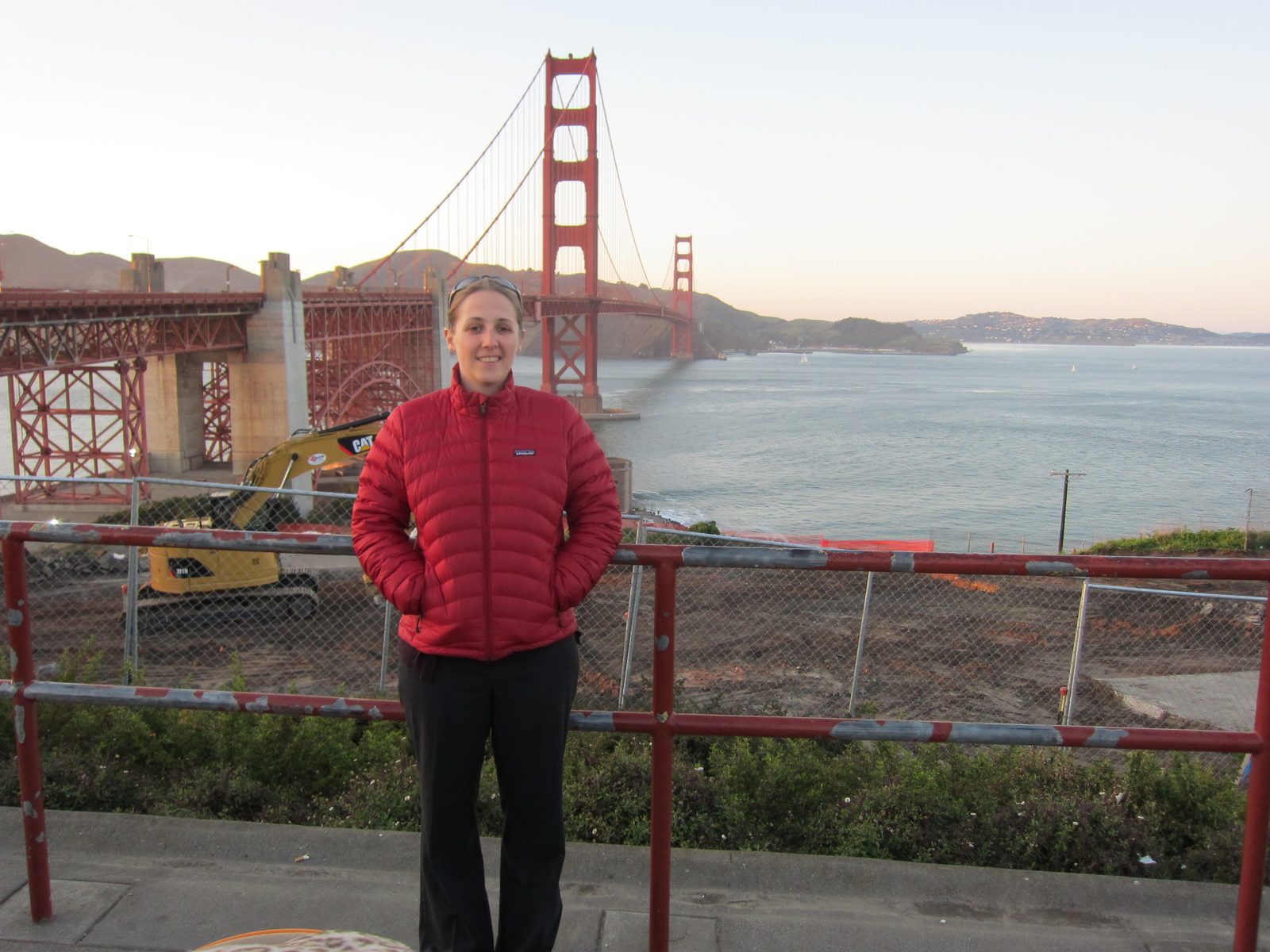 All smiles!  The construction behind is for a new visitors' center under construction...