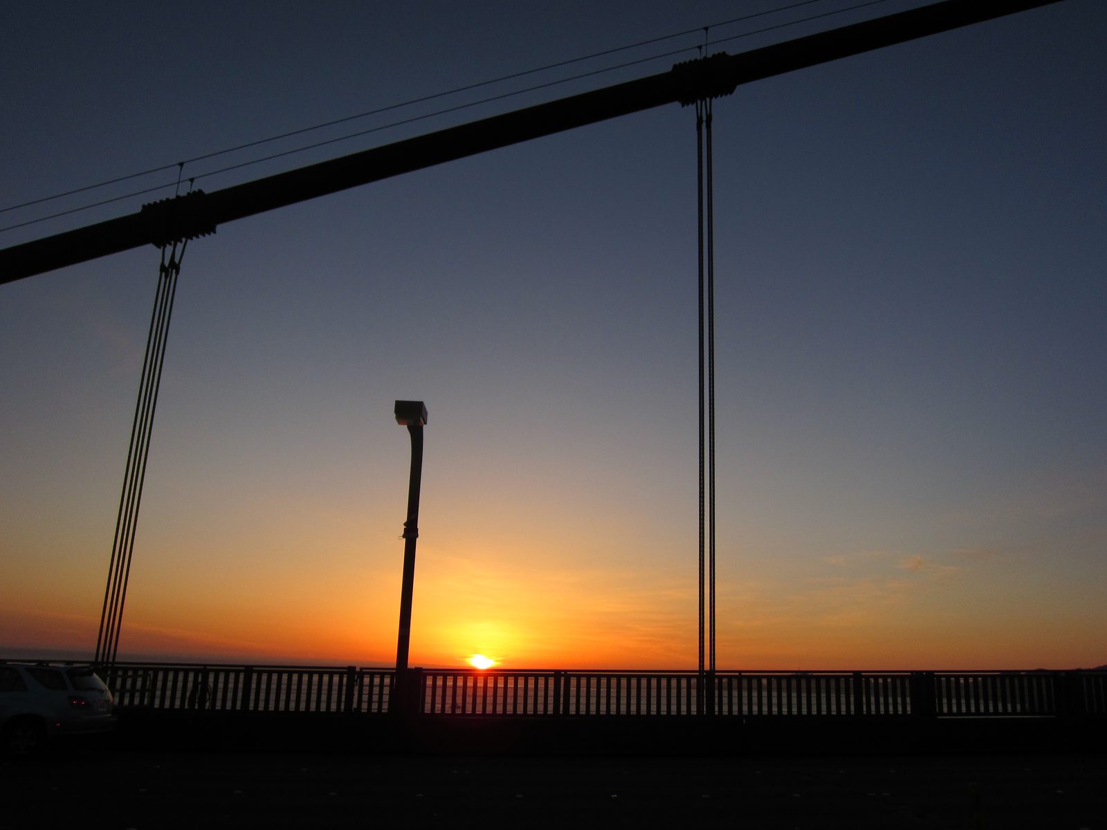 Sunset over the Pacific.