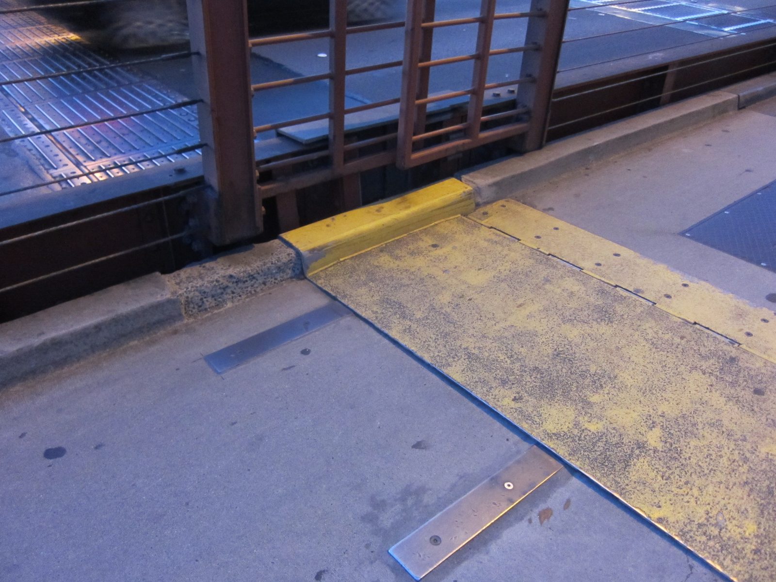 Expansion joint in the Golden Gate Bridge.  