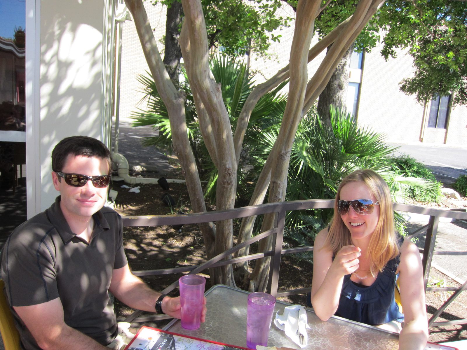 Upon arriving in Texas, where else should a person go other than out for TexMex?  Jay and Diana...