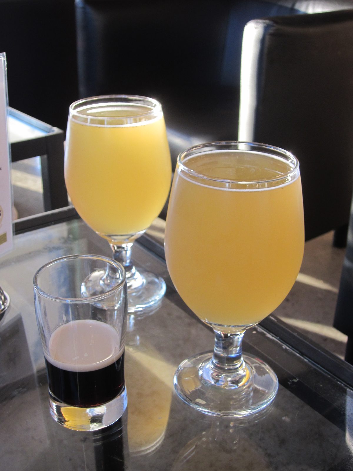 Beers at the Black Star Co-op in Austin.  Jay will have to chime in with the names because I...