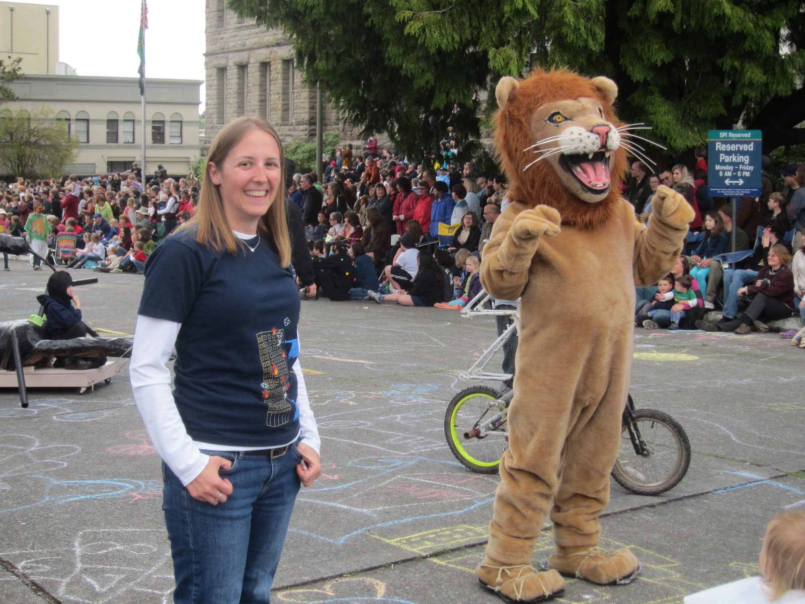 I didn't even think about the appropriateness of my tshirt until I got to the parade.