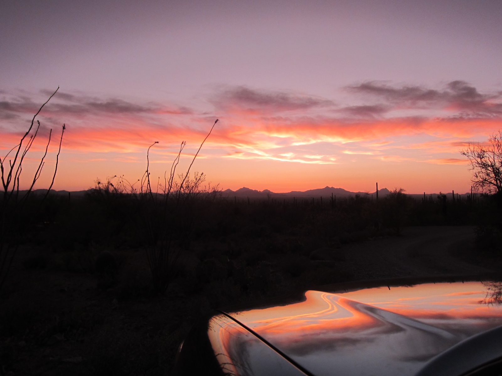 ... while this one was taken through the glasses.
