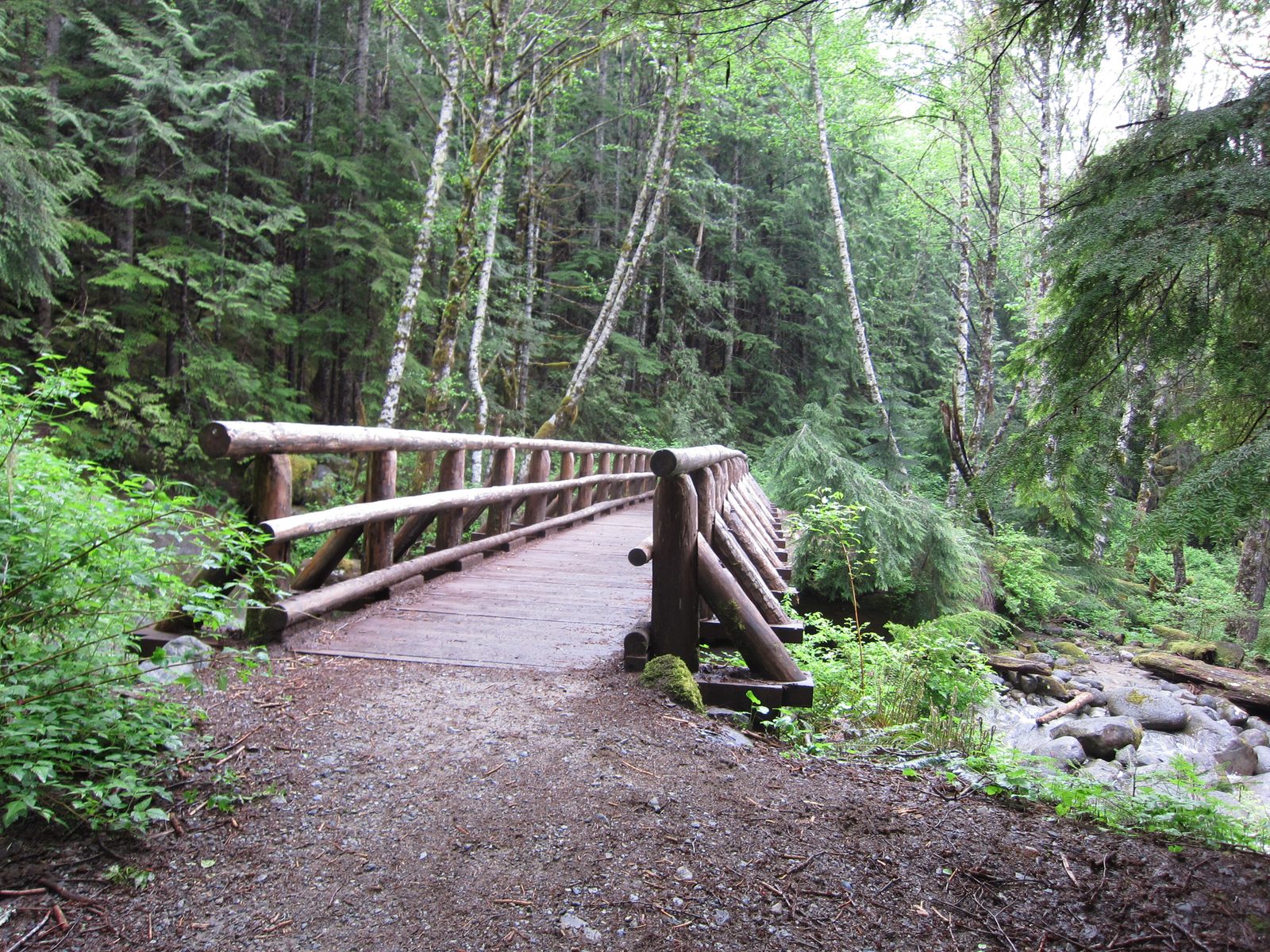 Woohoo, a bridge!  Turns out the wooden-ness of this is a total lie - the bridge has steel plate...