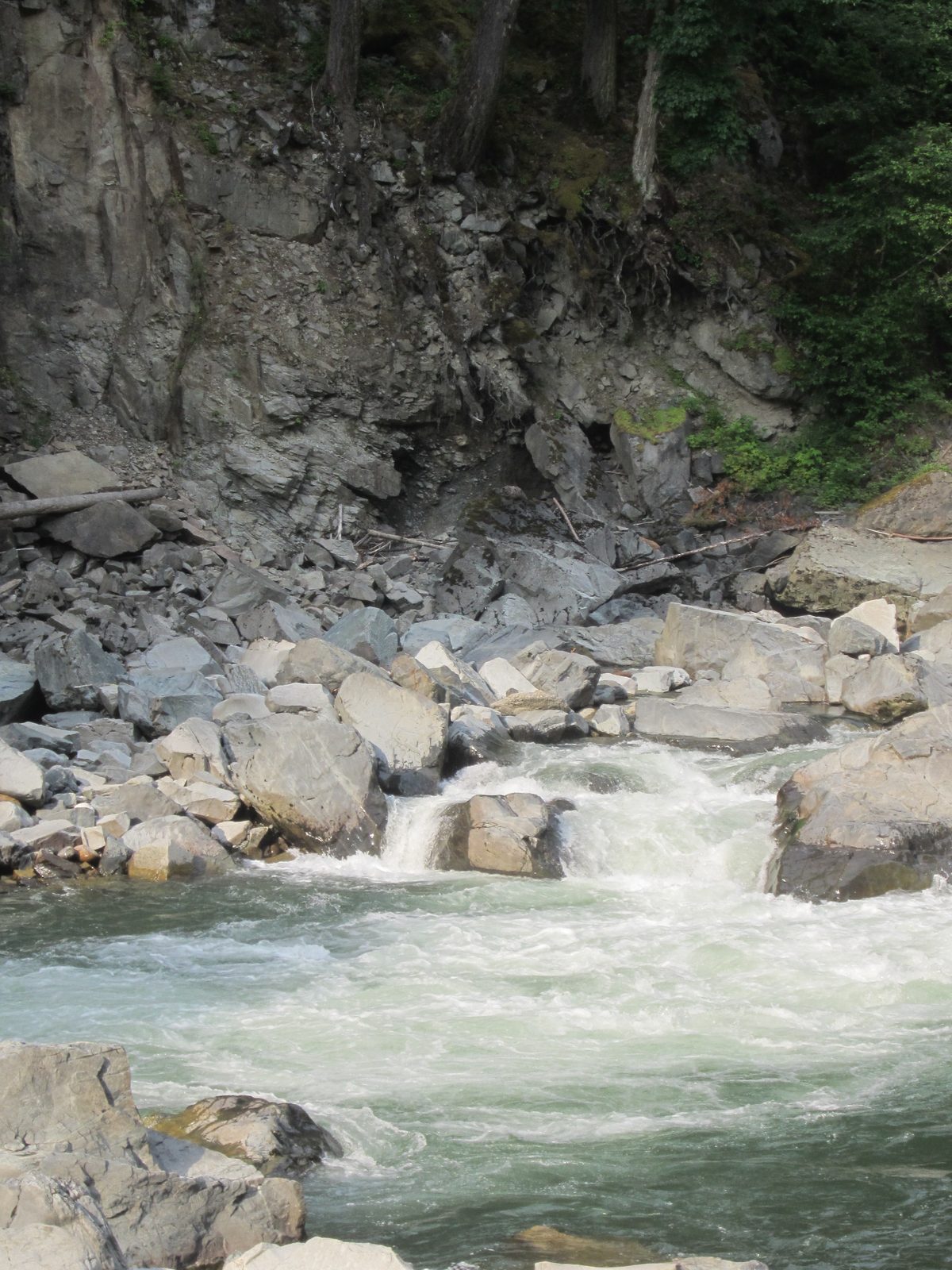 The water was an awesome green glacier-melt color.