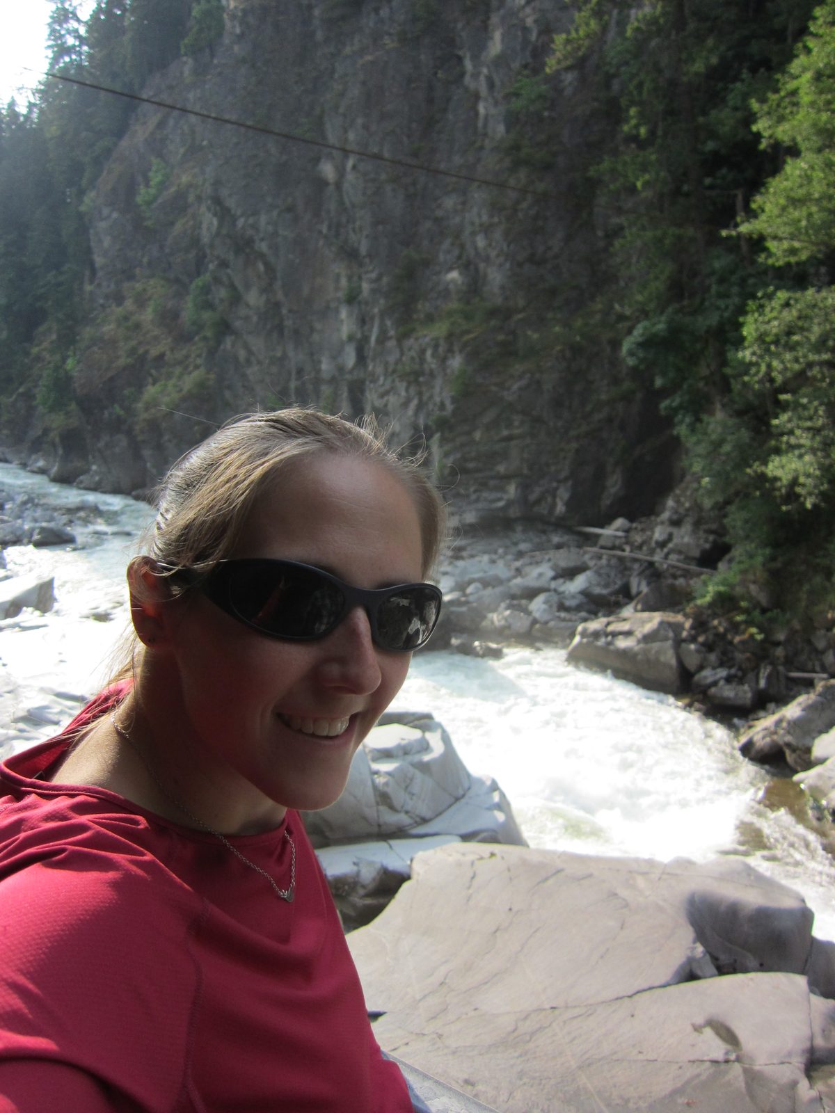 Catherine + flowing water.