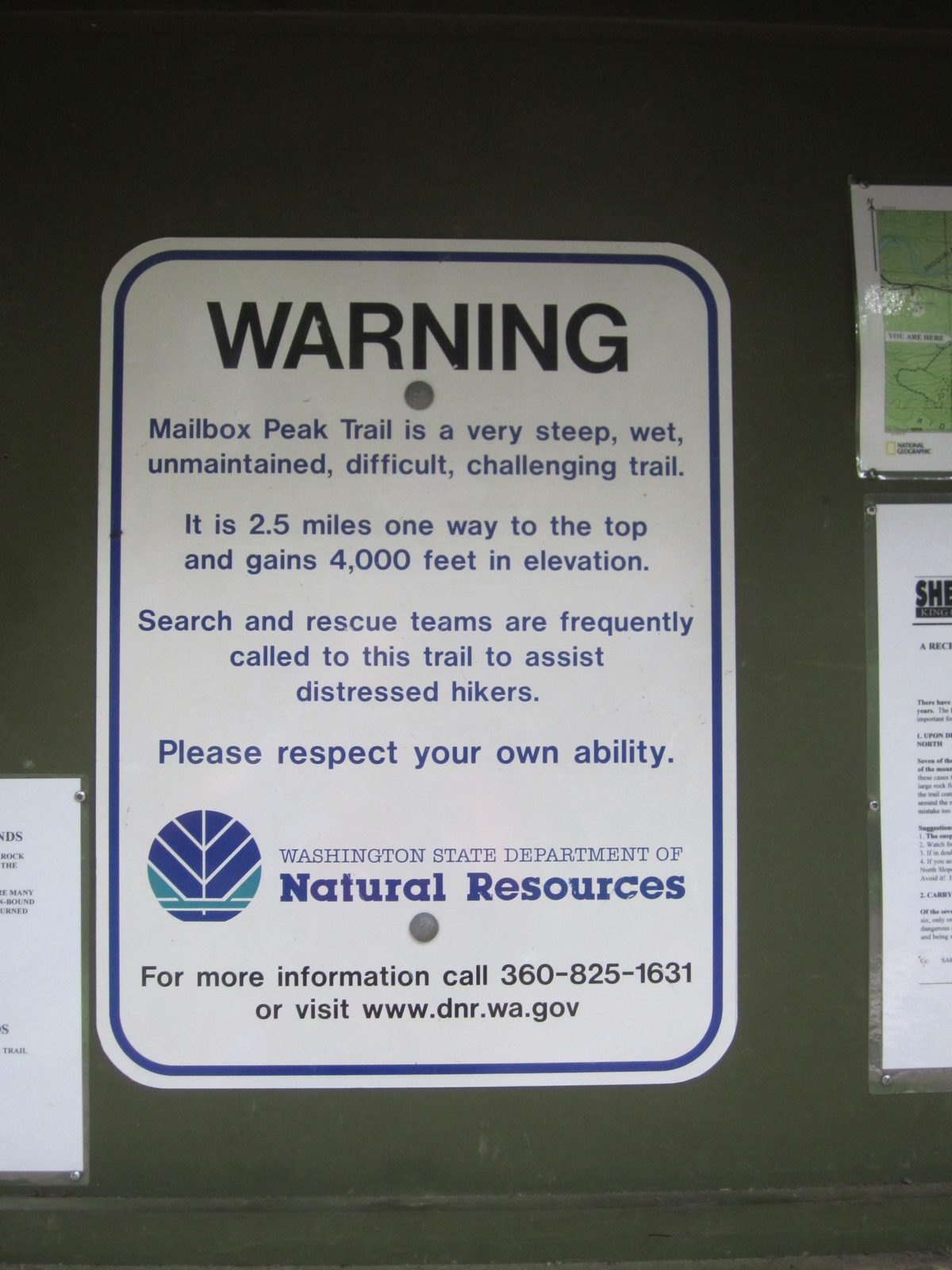 Hrm.  Another dangerous trail.  Maybe we should start choosing better trails?