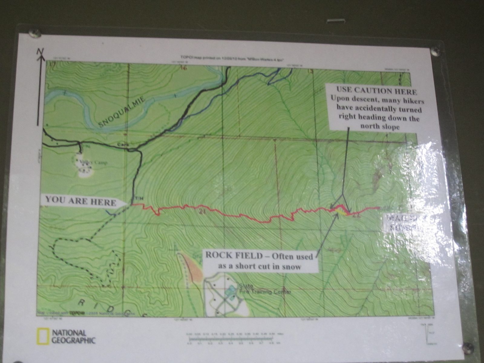 Topo of the route we took.  Here's my GPS tracker:...