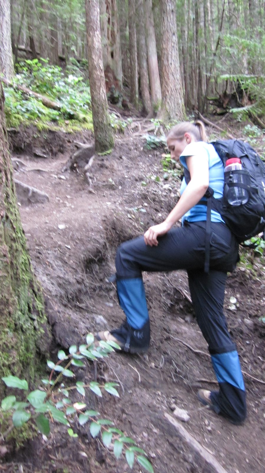 And again.  I am glad that Jay and I did not try this in the rain.  On a dry day, at the bottom,...