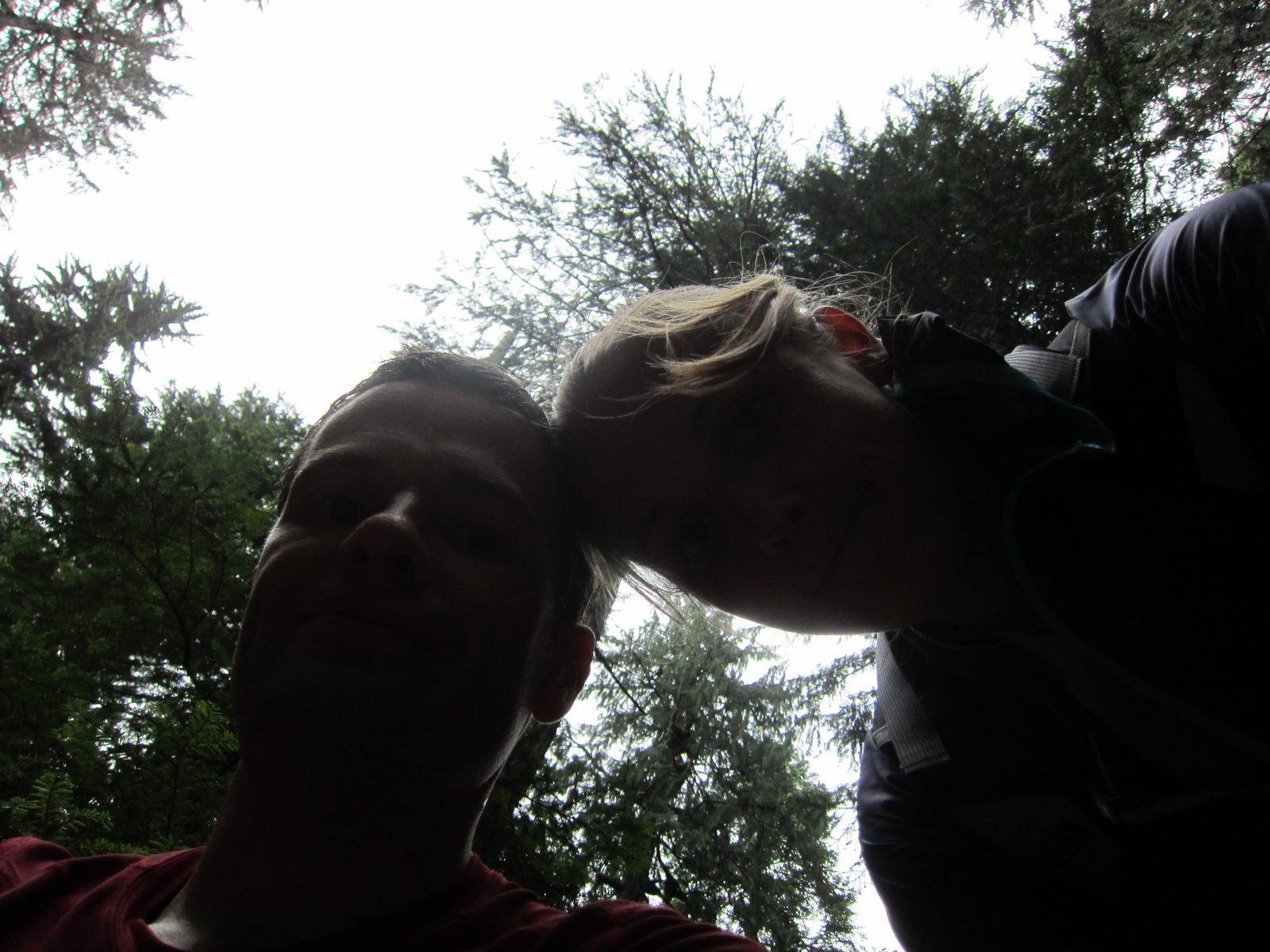 We stopped at a stream to wash our hands and enjoy it; this was taken from the point of view of...