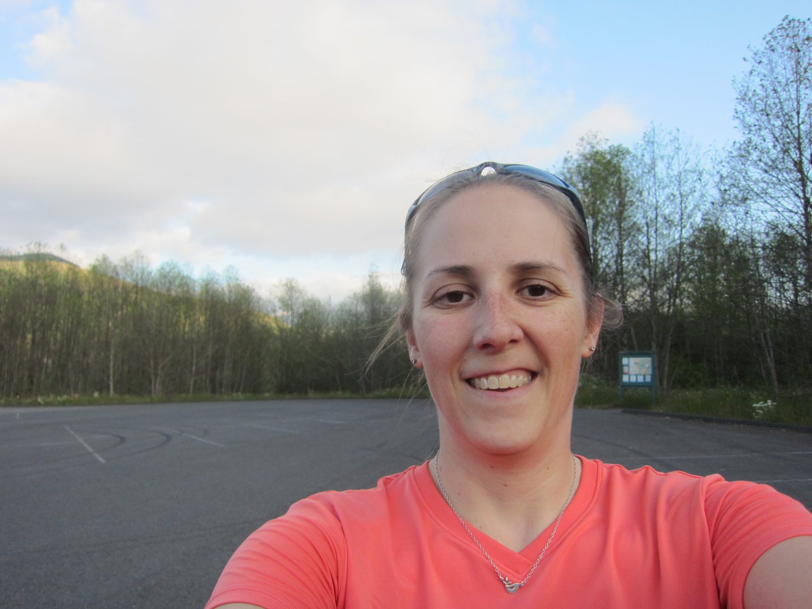Final self-photo in the parking lot.  I didn't get to go very far or see very much, but it was...