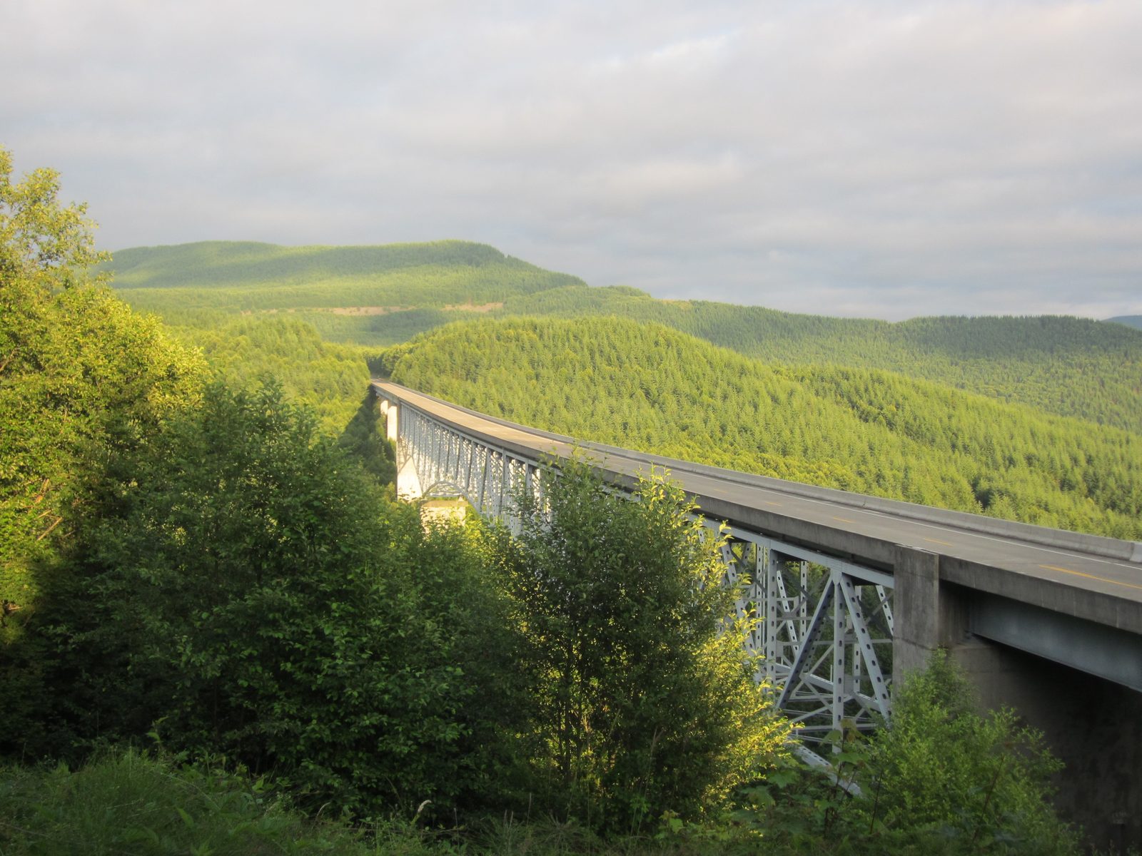 A big fancy new bridge.  They had a "bridge viewing area" (this picture was taken there).  I...