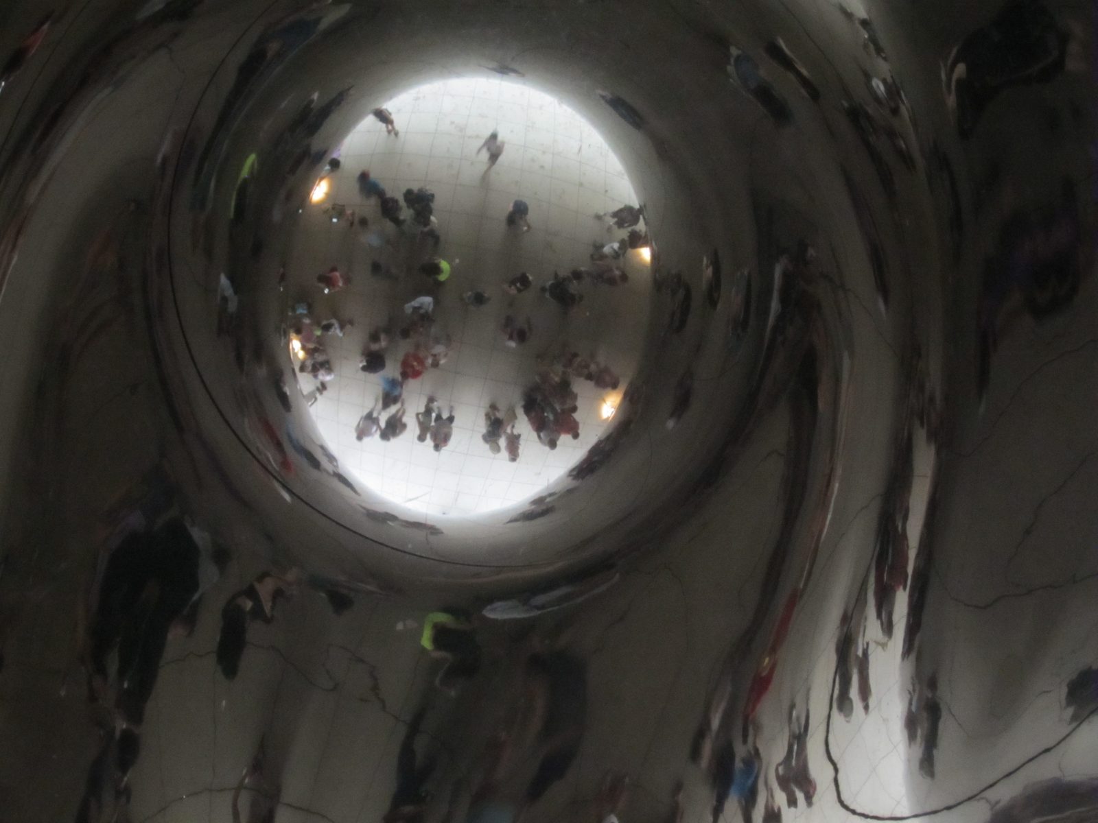 Looking up underneath the Bean.
