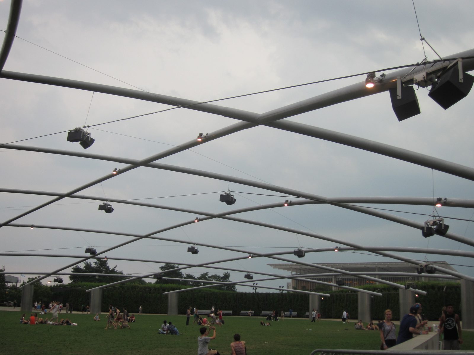 The Jay Pritzker Pavilion in Millenium Park.