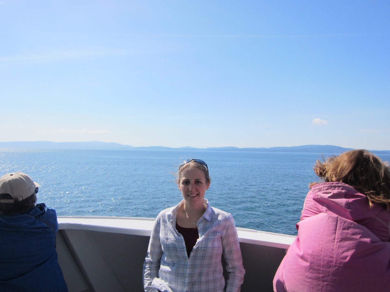 My first time up on deck was rather pleasant - I had no jacket and yet was not too chilly or windblown.