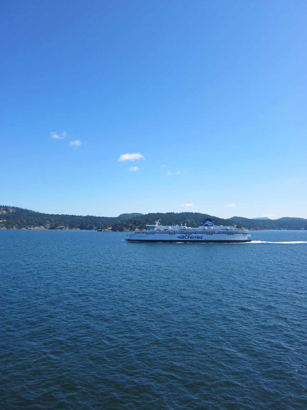 Hey look, there goes one now!  The Spirit of Vancouver Island.