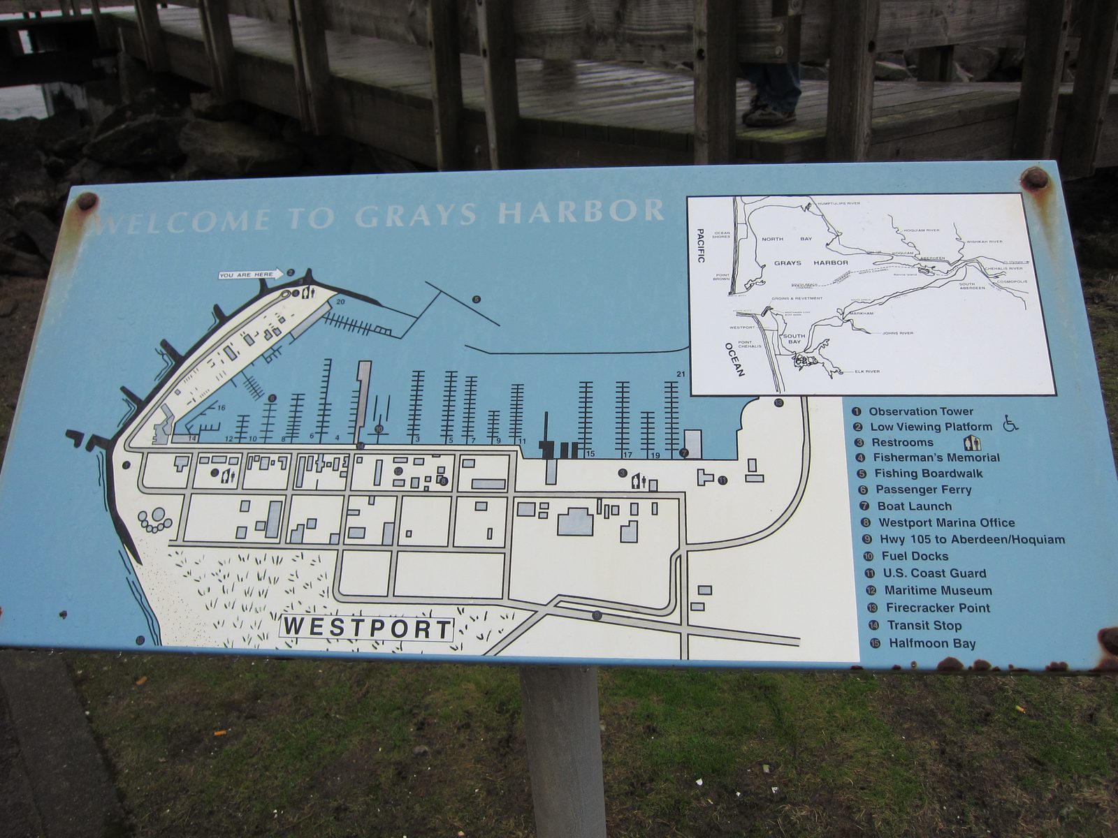 A more detailed map of Westport.  The jetty from before is out of the picture.