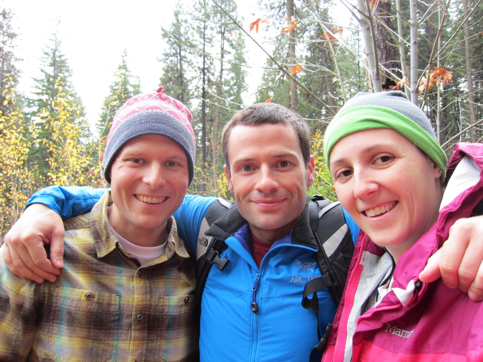 John, Jay, and Catherine at the base of the Icicle Ridge Trail in Leavenworth, WA.