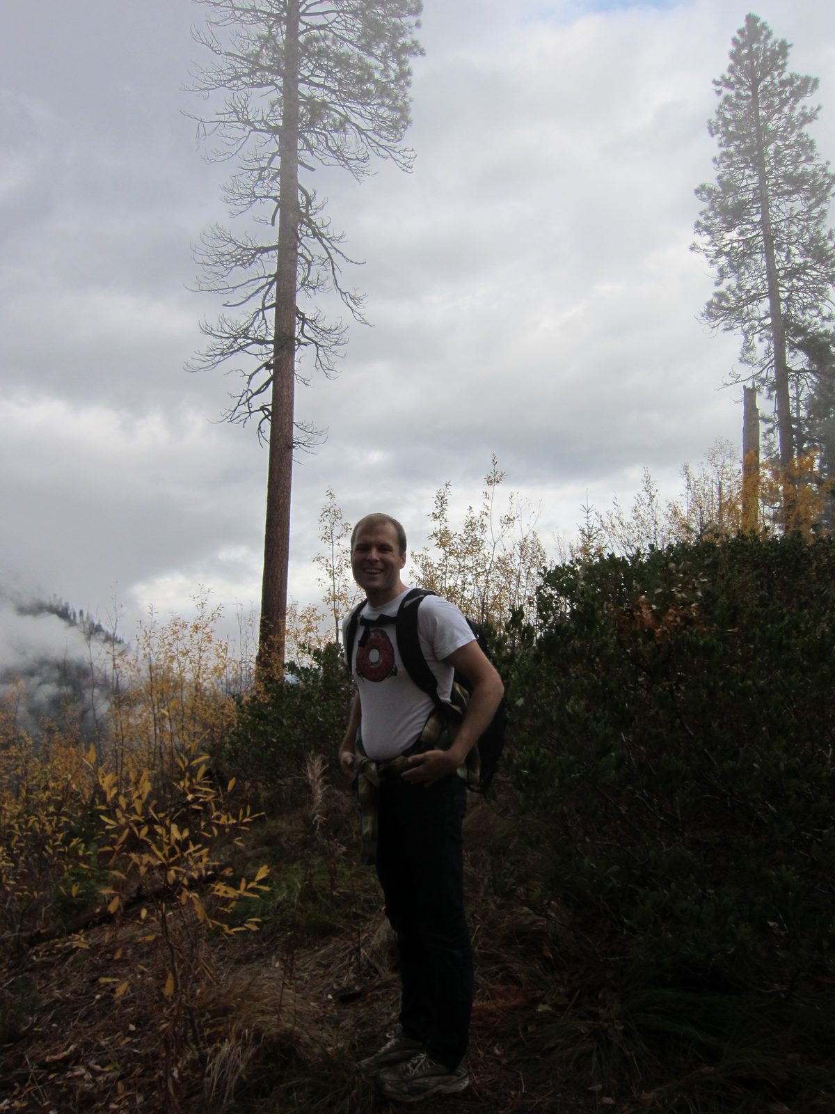We made it to the top of the ridge!  The trail meandered a bit on the ridge (supposedly, we...