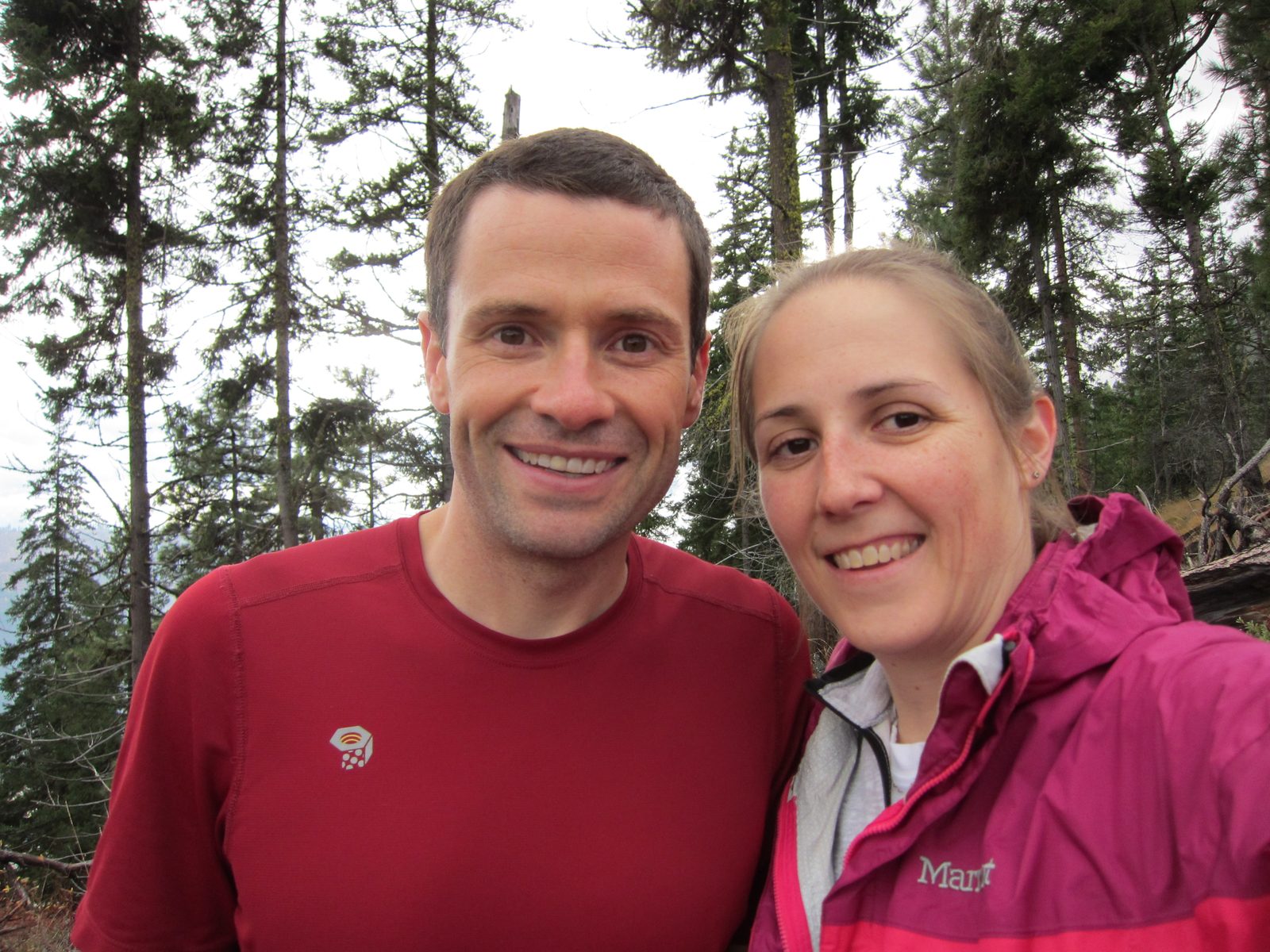 Jay and Catherine on the Icicle Ridge.