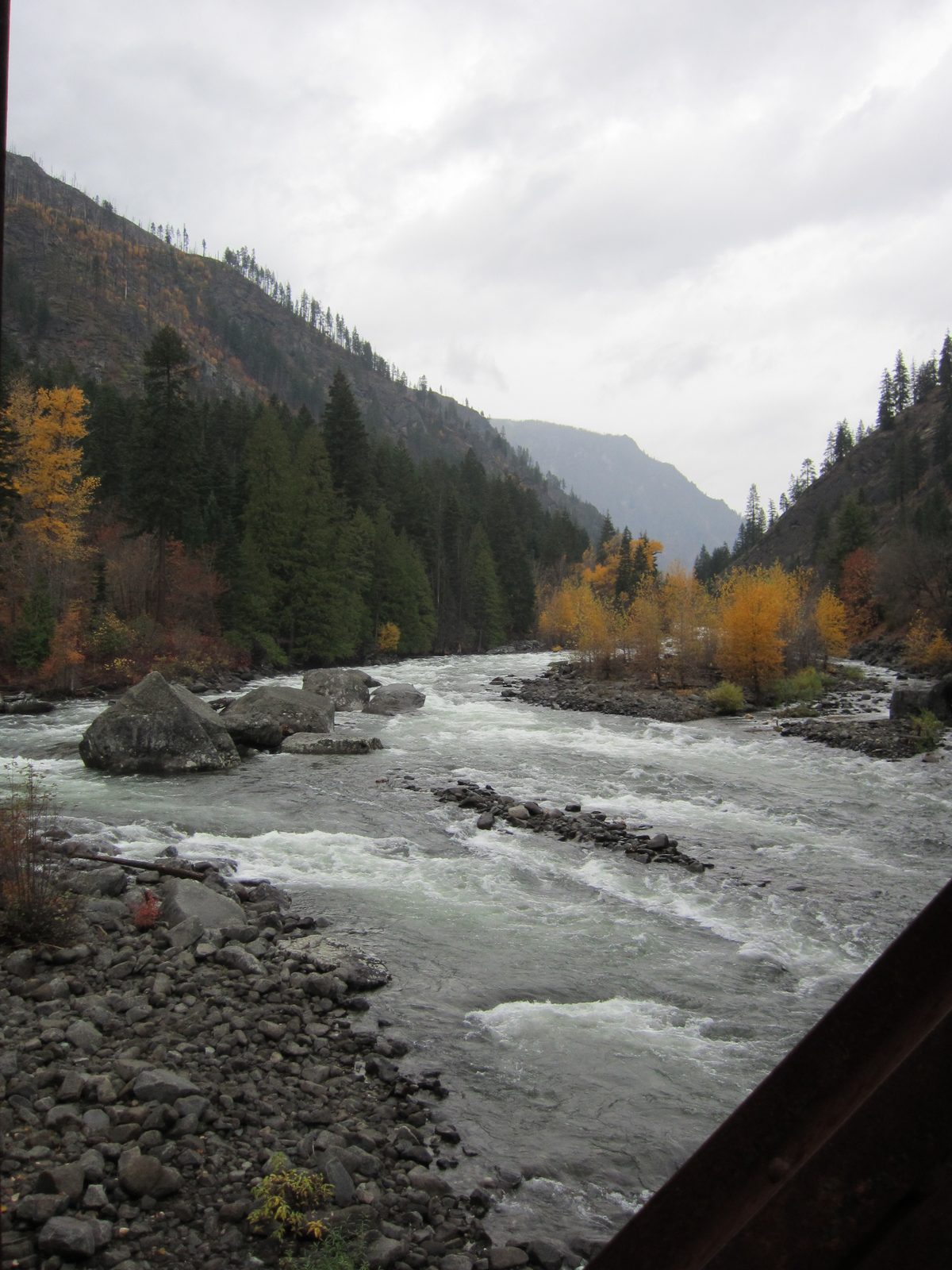 Another shot of the river.  My internet searches are implying that this is the Tumwater Canyon. ...