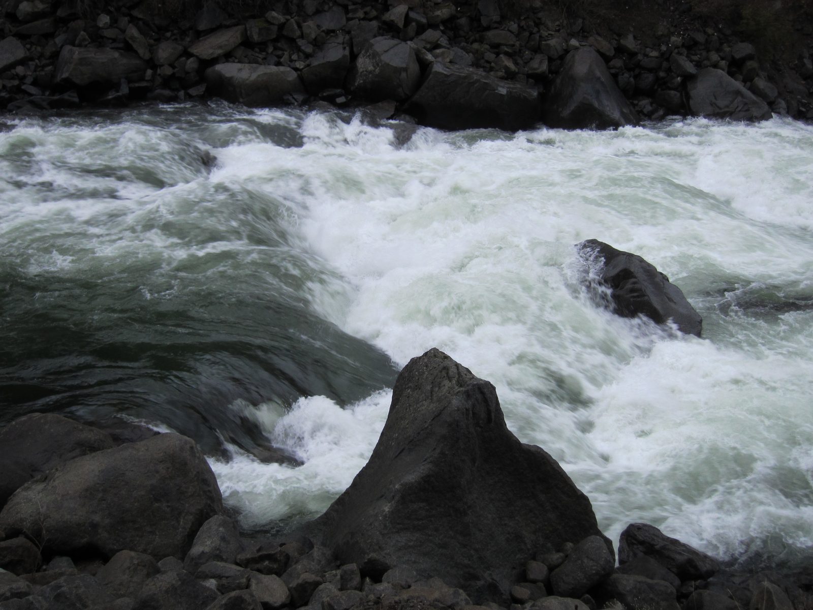 This picture makes the river look much less ferocious than it seemed in person.  We were on a...
