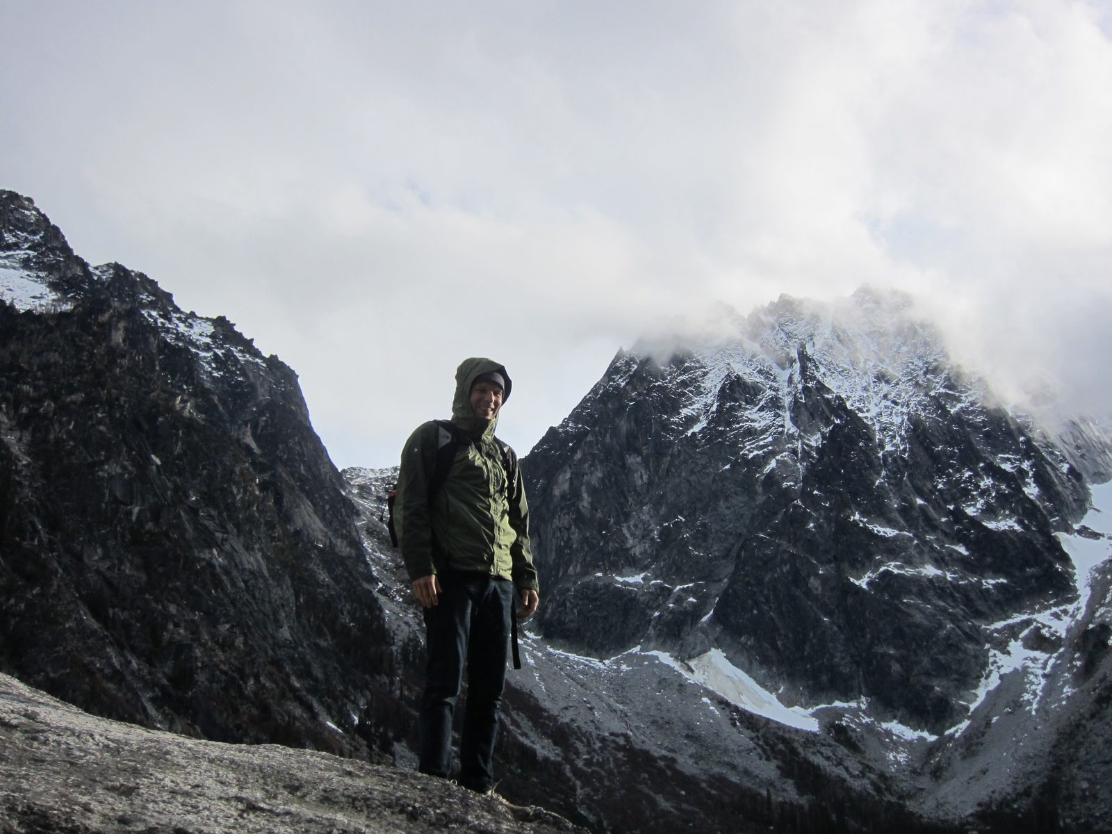 John with Aasgard Pass and the edge of Dragontail.