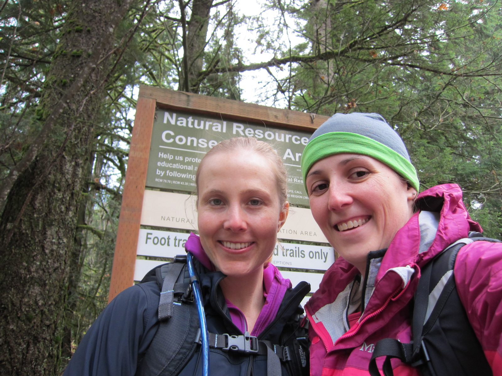 Catherine and Diana set off on the Mount Si trail in early November.  The weather wasn't ideal,...