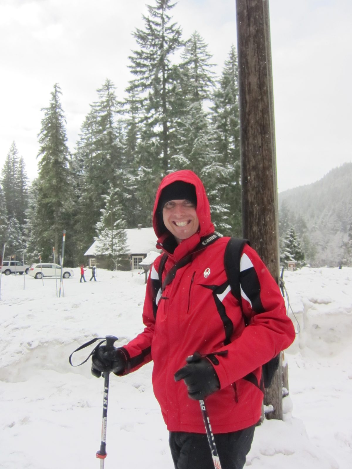 We headed to Mt. Rainier and parked at the Longmire Lodge, as beyond that they required all cars...