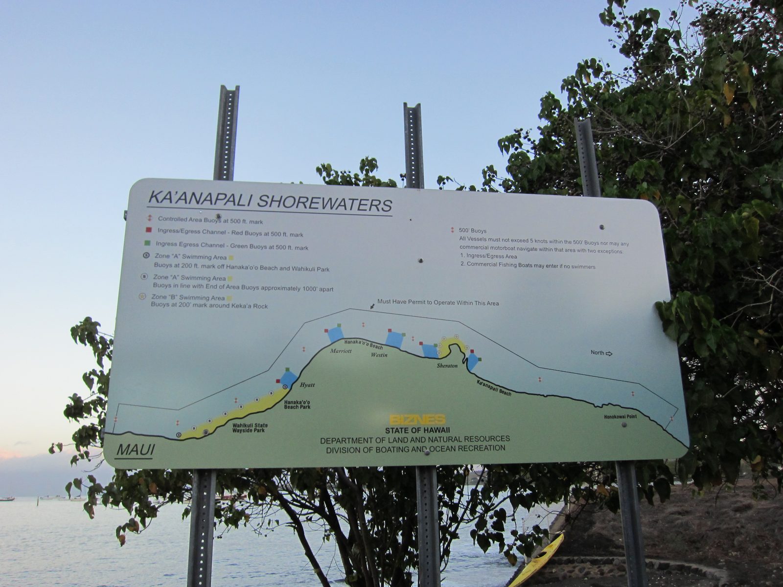 The Ka'anapali Shorewaters.  Bob and Lucie's is near the Honokowai Point on the bottom right; we...