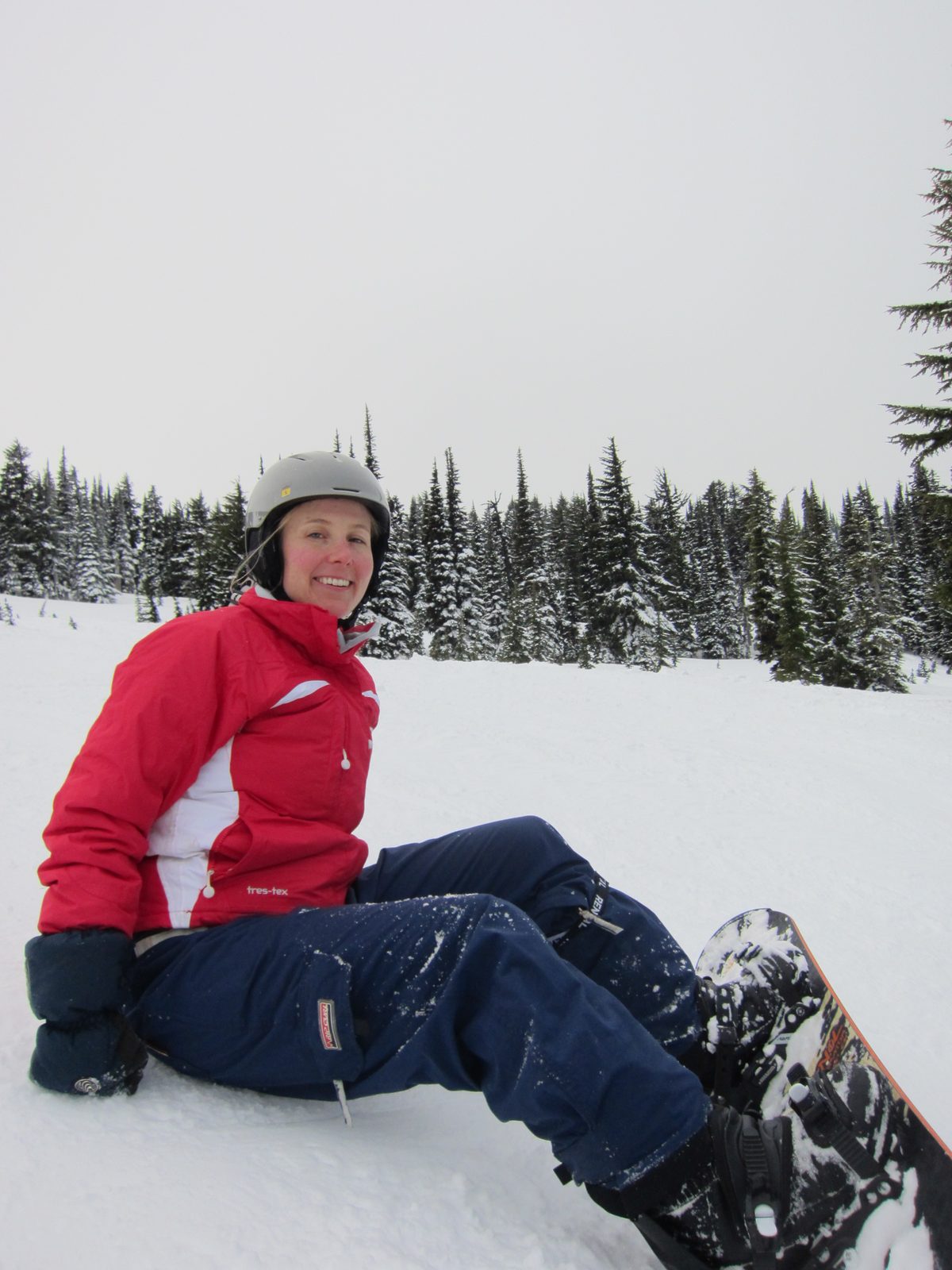 Diana is all smiles, even with the clouds.